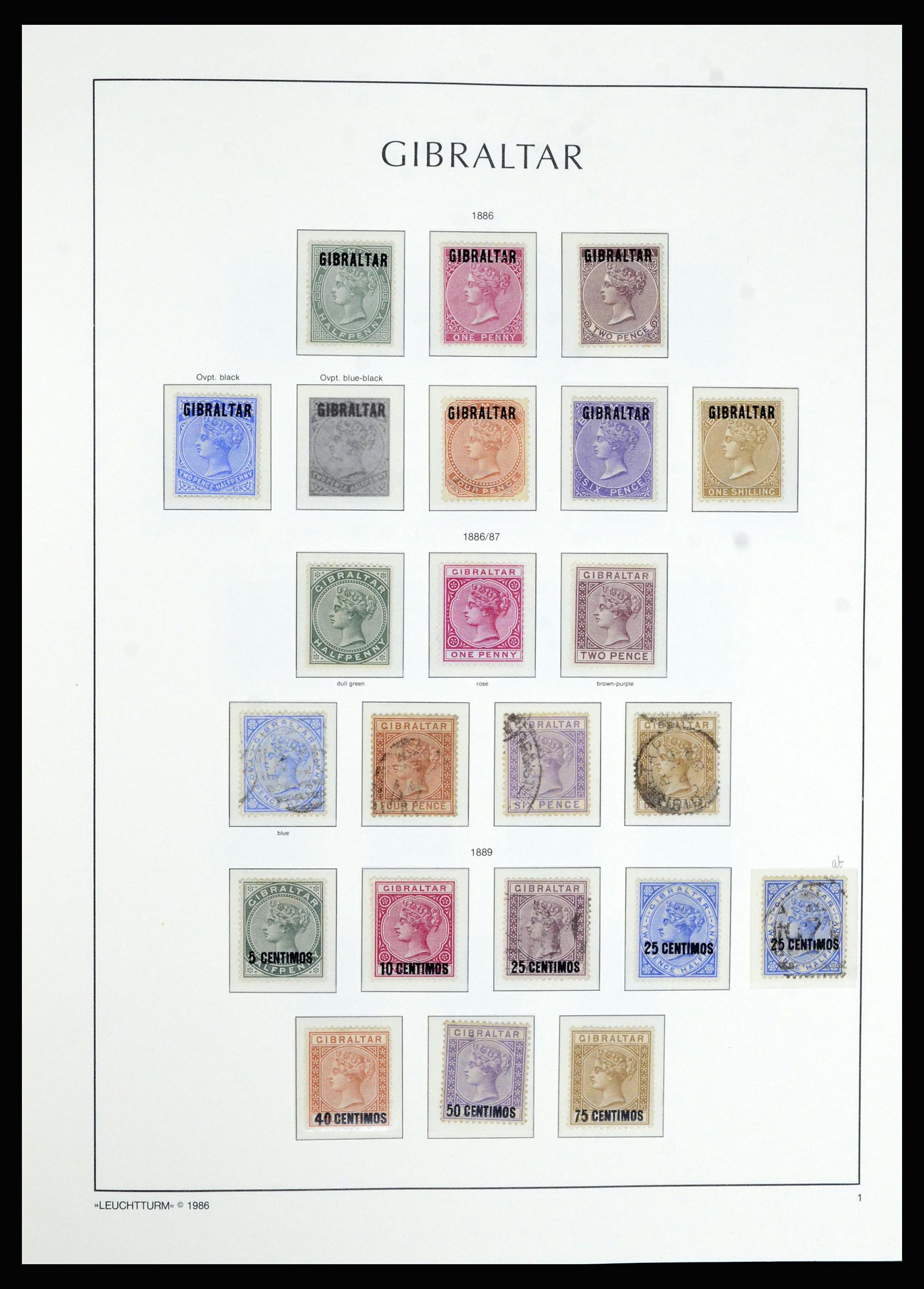 36700 003 - Stamp collection 36700 Gibraltar 1857(!!)-2013.