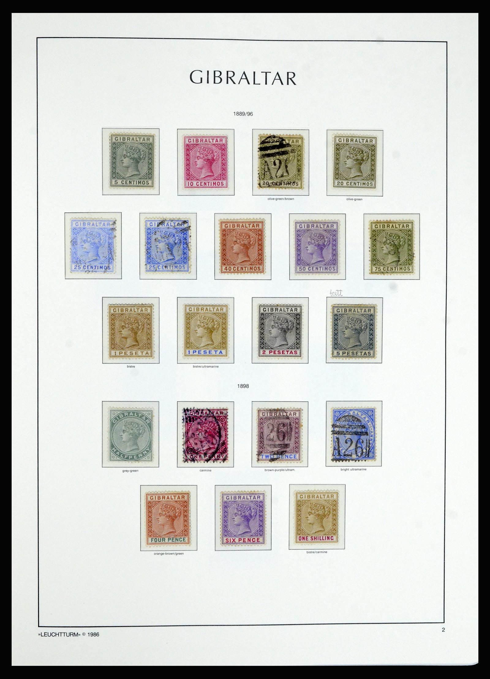 36700 004 - Postzegelverzameling 36700 Gibraltar 1857(!!)-2013.