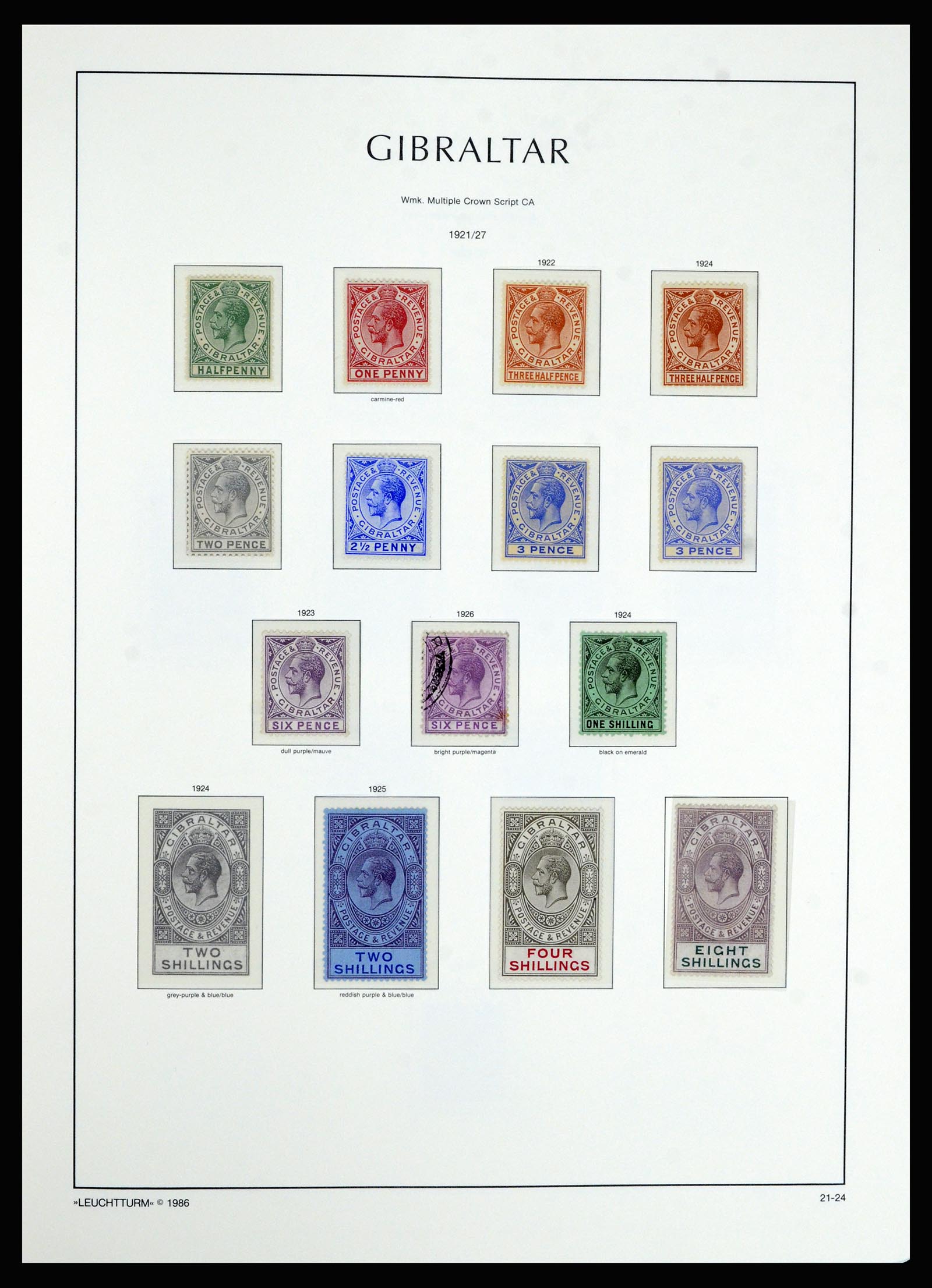 36700 008 - Postzegelverzameling 36700 Gibraltar 1857(!!)-2013.