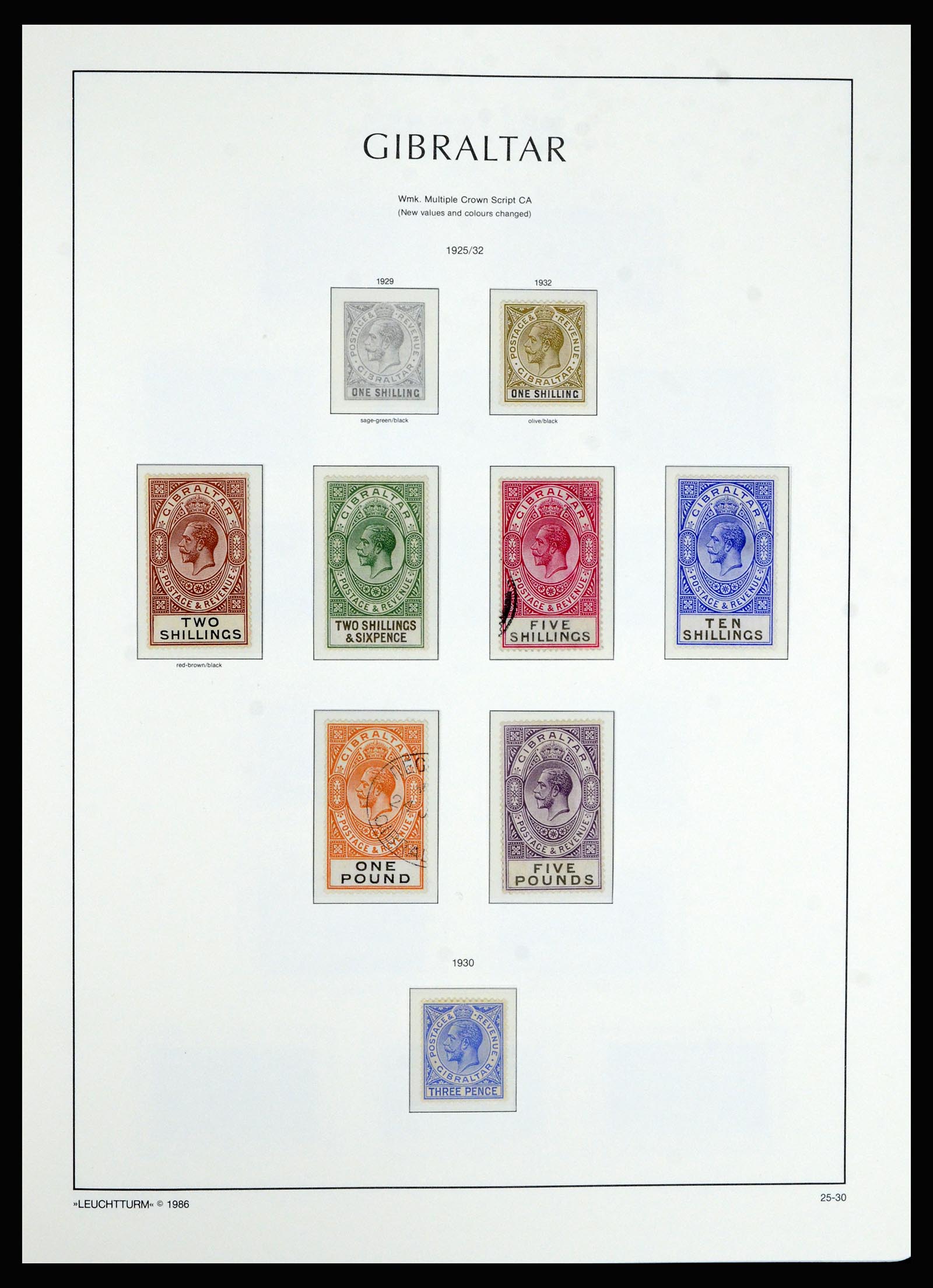 36700 009 - Postzegelverzameling 36700 Gibraltar 1857(!!)-2013.