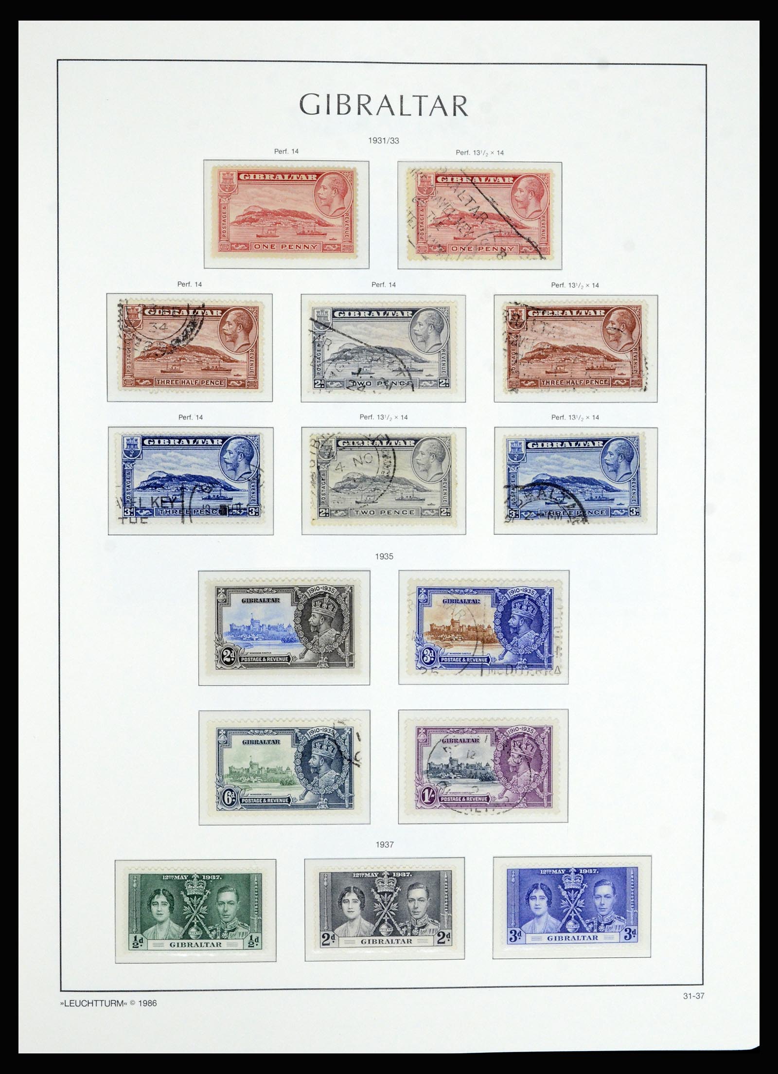 36700 010 - Stamp collection 36700 Gibraltar 1857(!!)-2013.