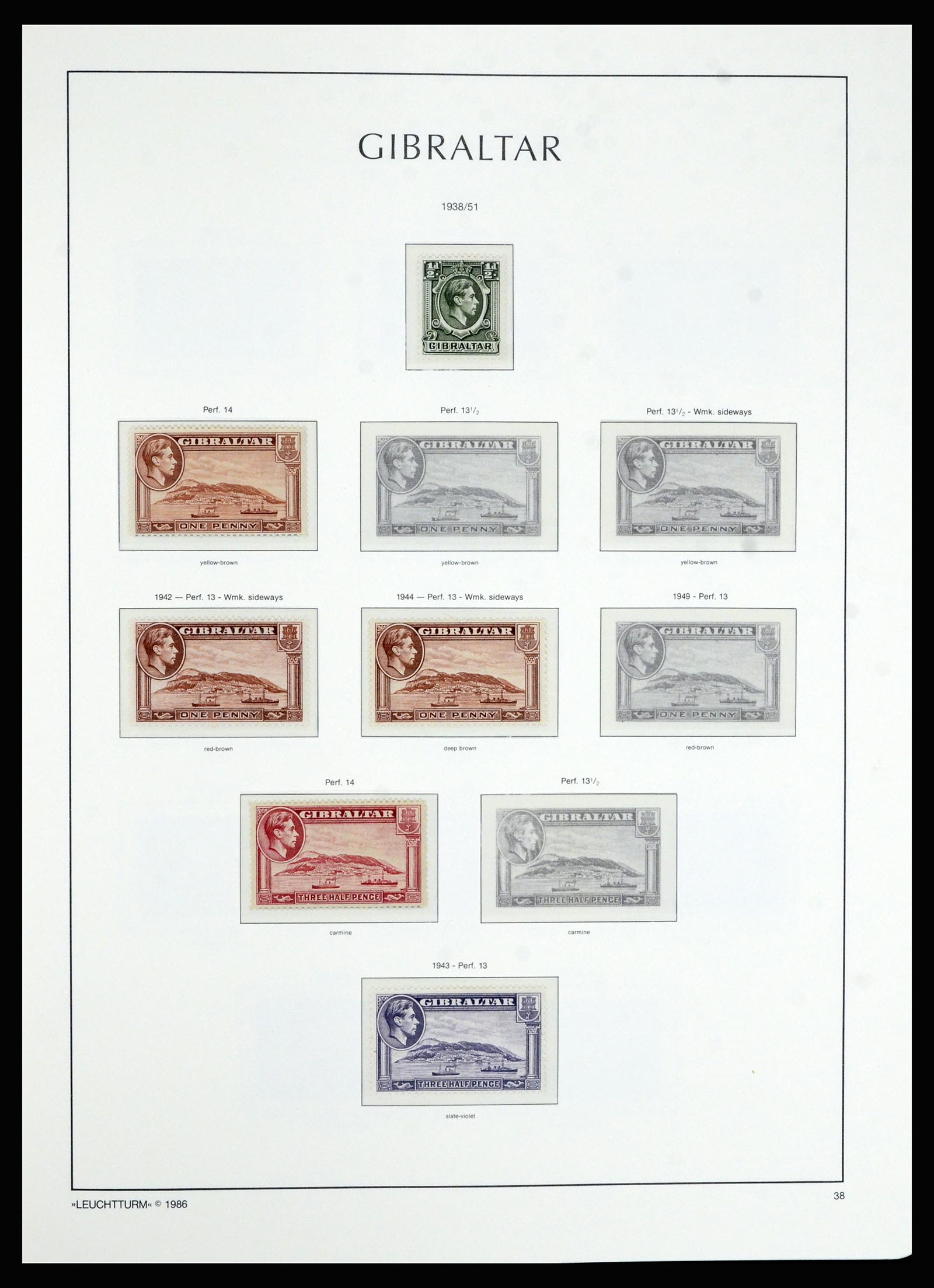 36700 011 - Postzegelverzameling 36700 Gibraltar 1857(!!)-2013.