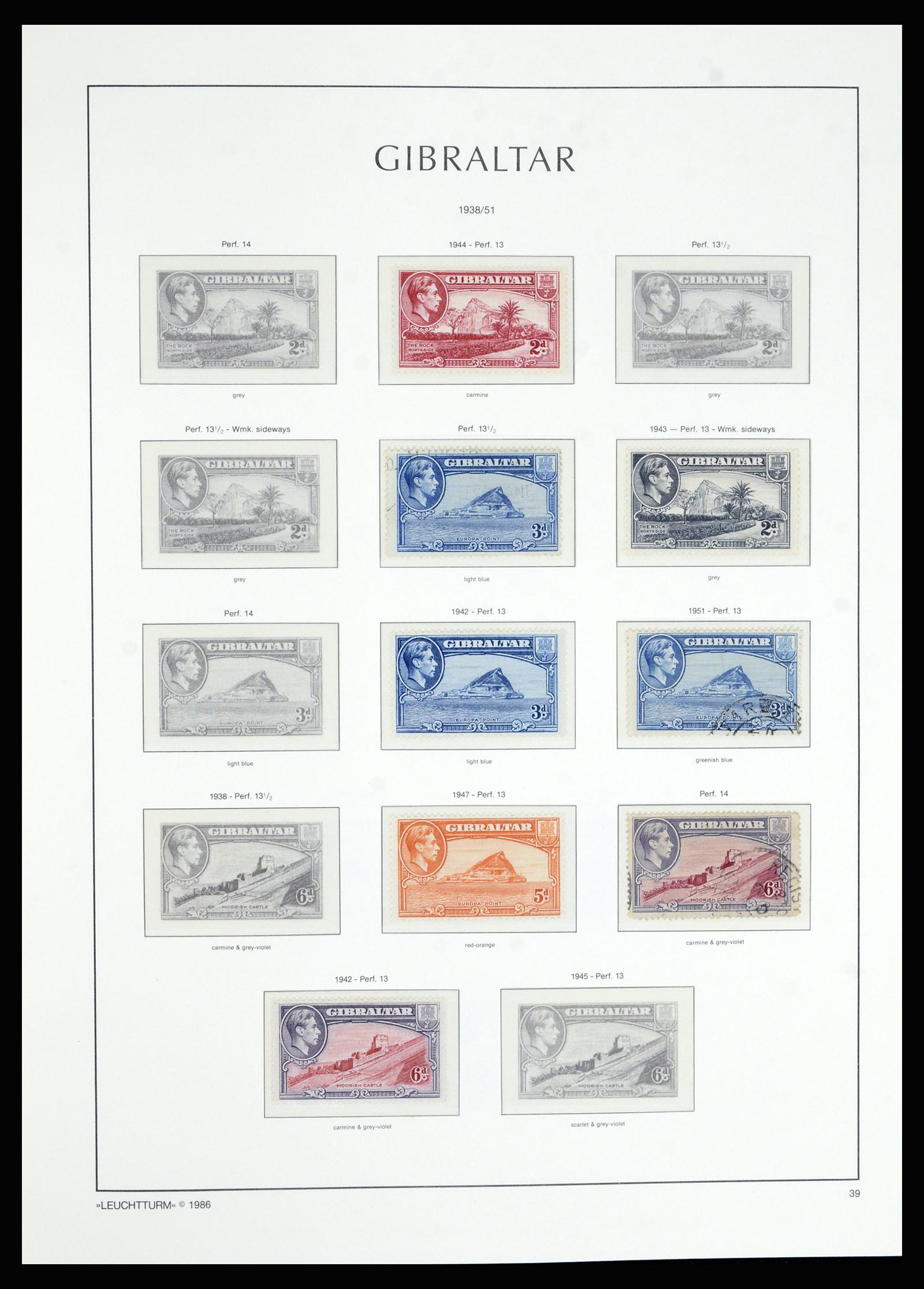 36700 012 - Postzegelverzameling 36700 Gibraltar 1857(!!)-2013.