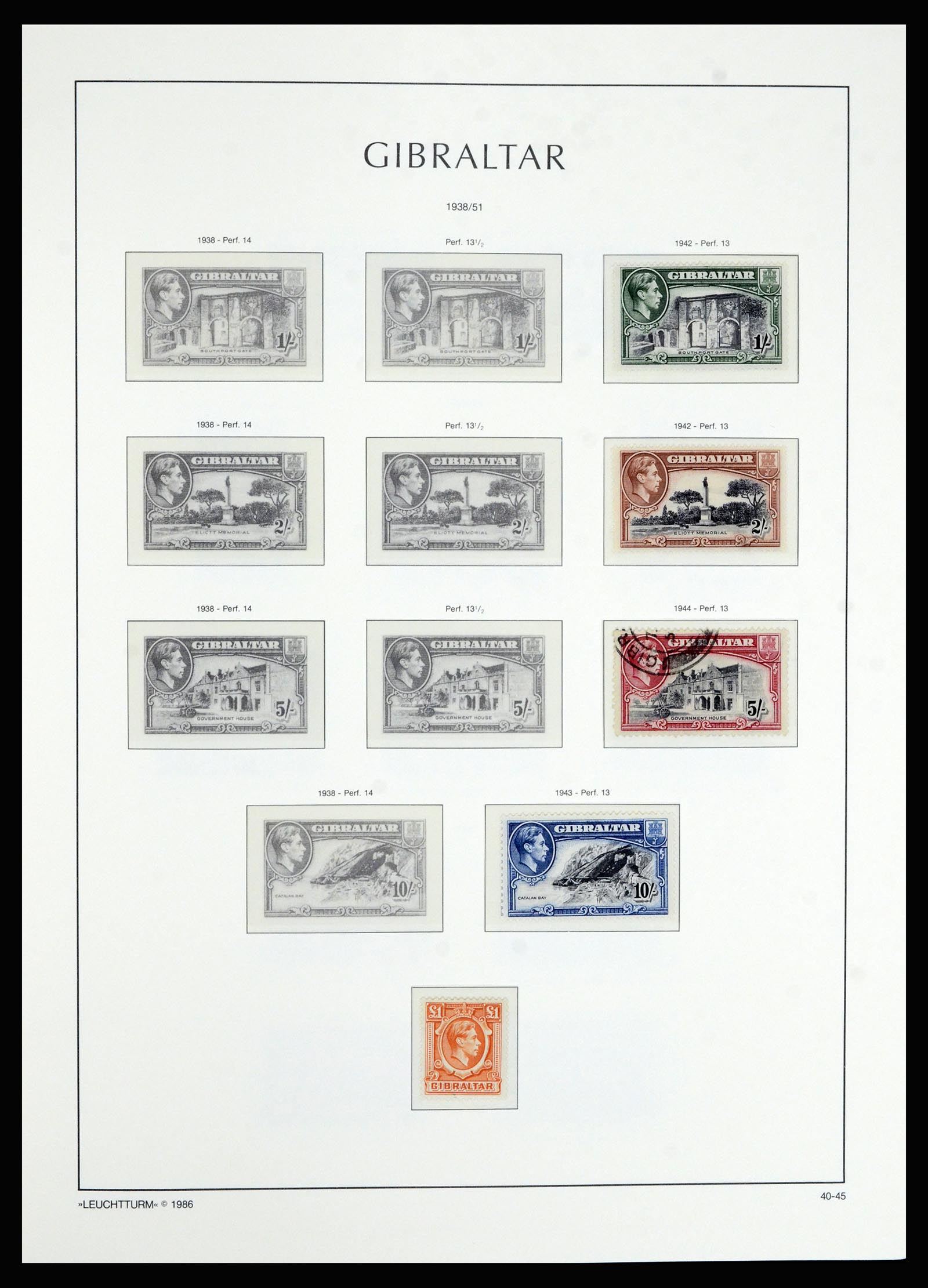 36700 013 - Postzegelverzameling 36700 Gibraltar 1857(!!)-2013.