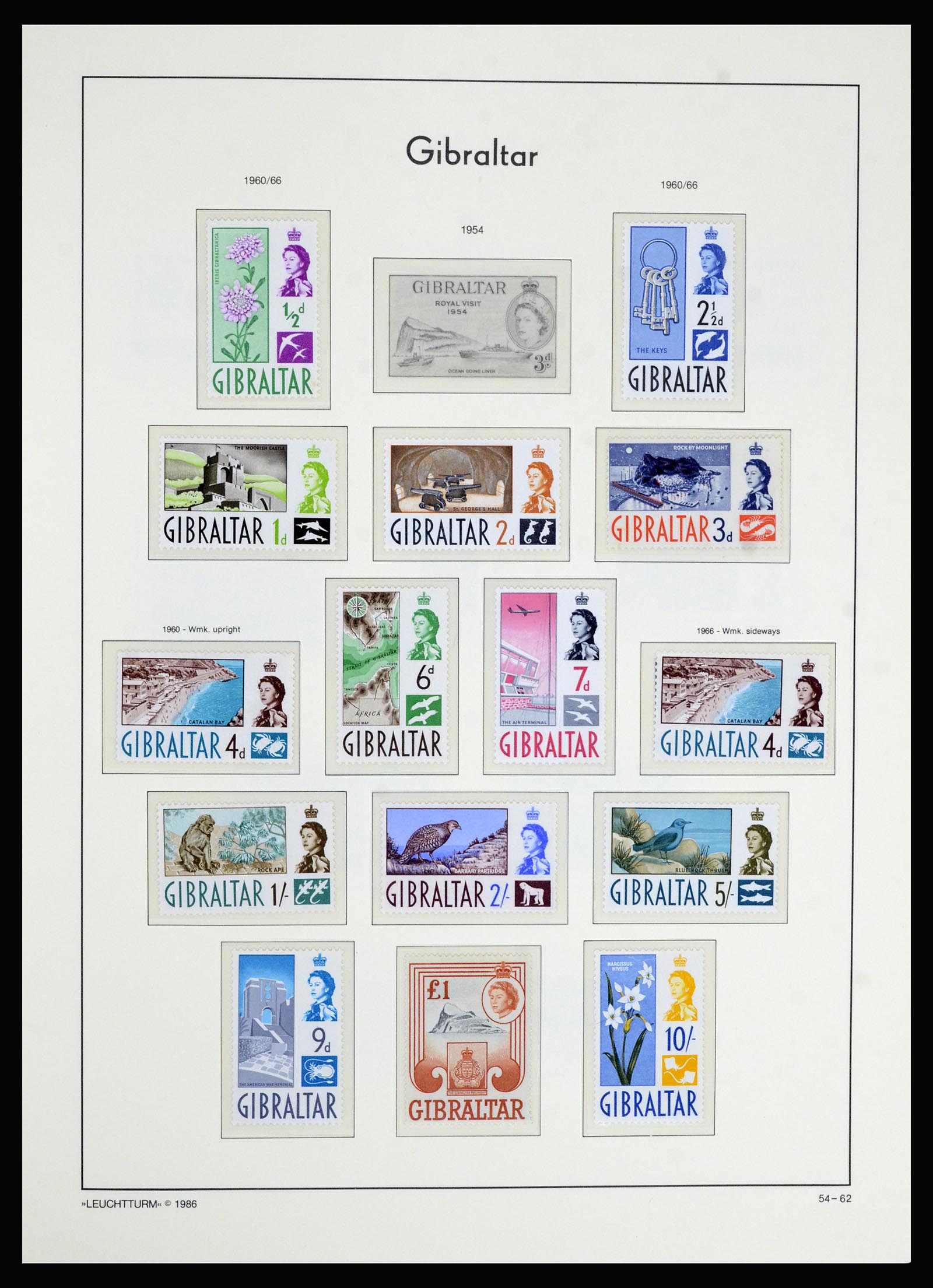 36700 016 - Stamp collection 36700 Gibraltar 1857(!!)-2013.