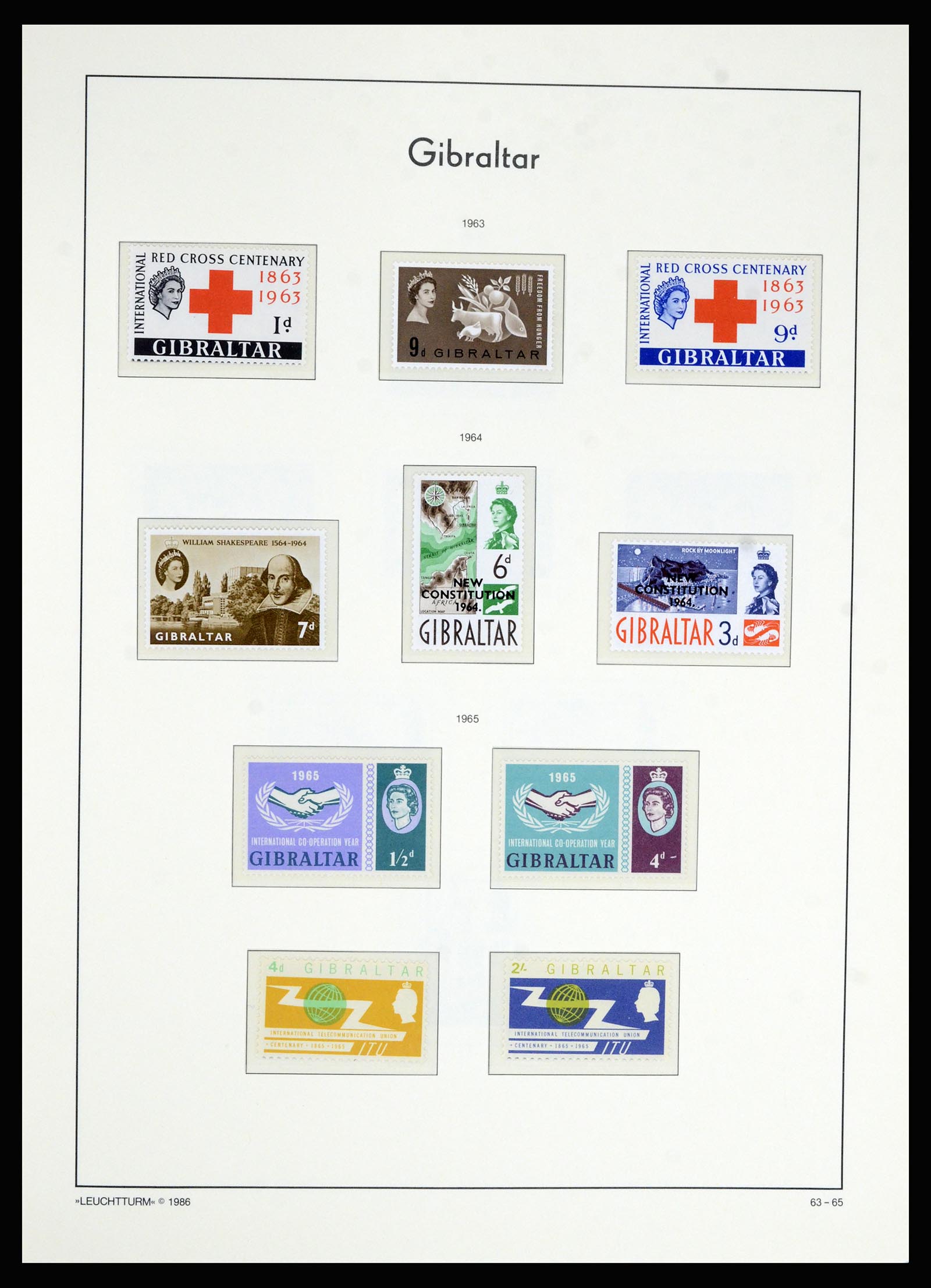 36700 017 - Postzegelverzameling 36700 Gibraltar 1857(!!)-2013.