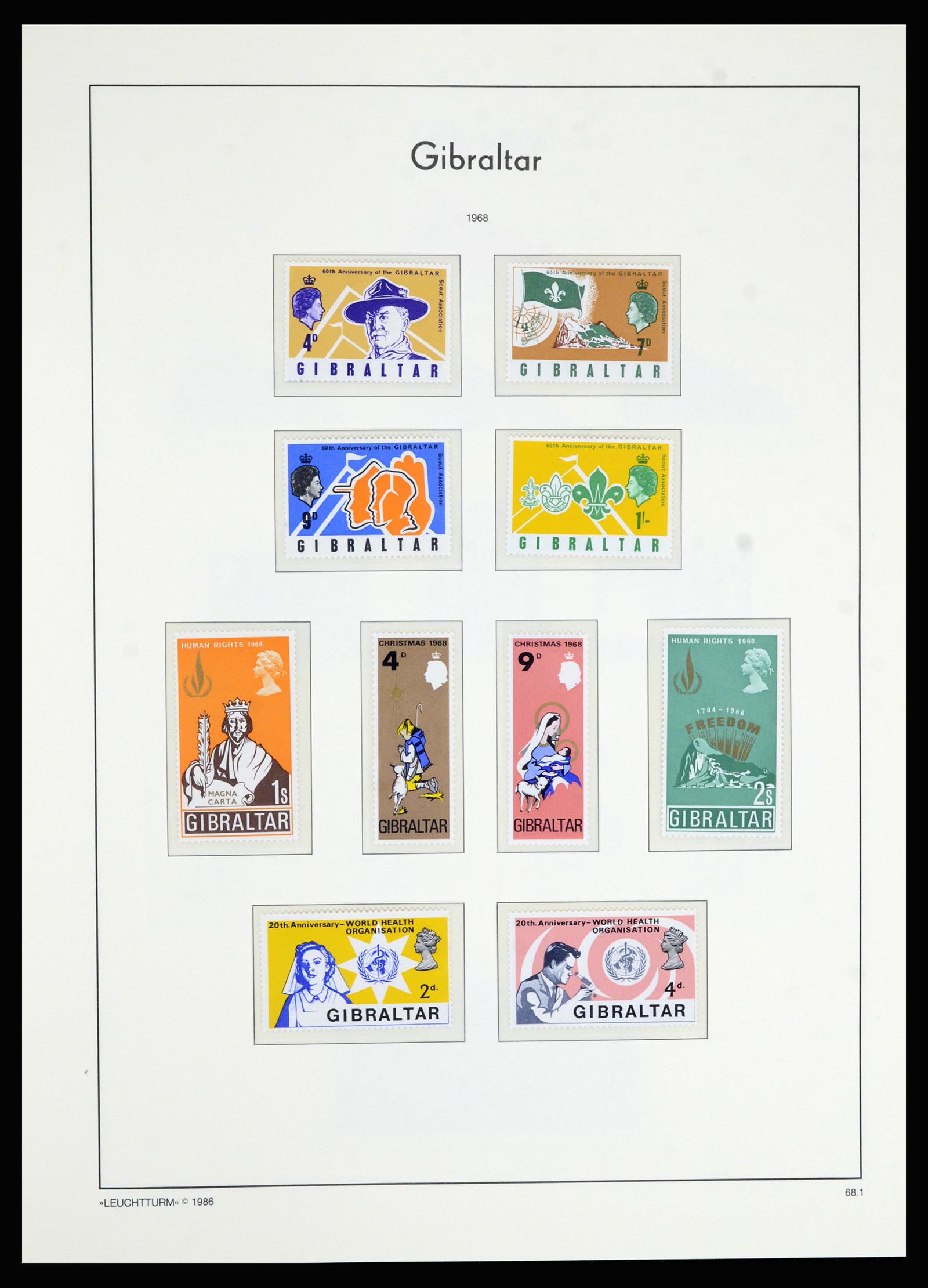 36700 022 - Postzegelverzameling 36700 Gibraltar 1857(!!)-2013.