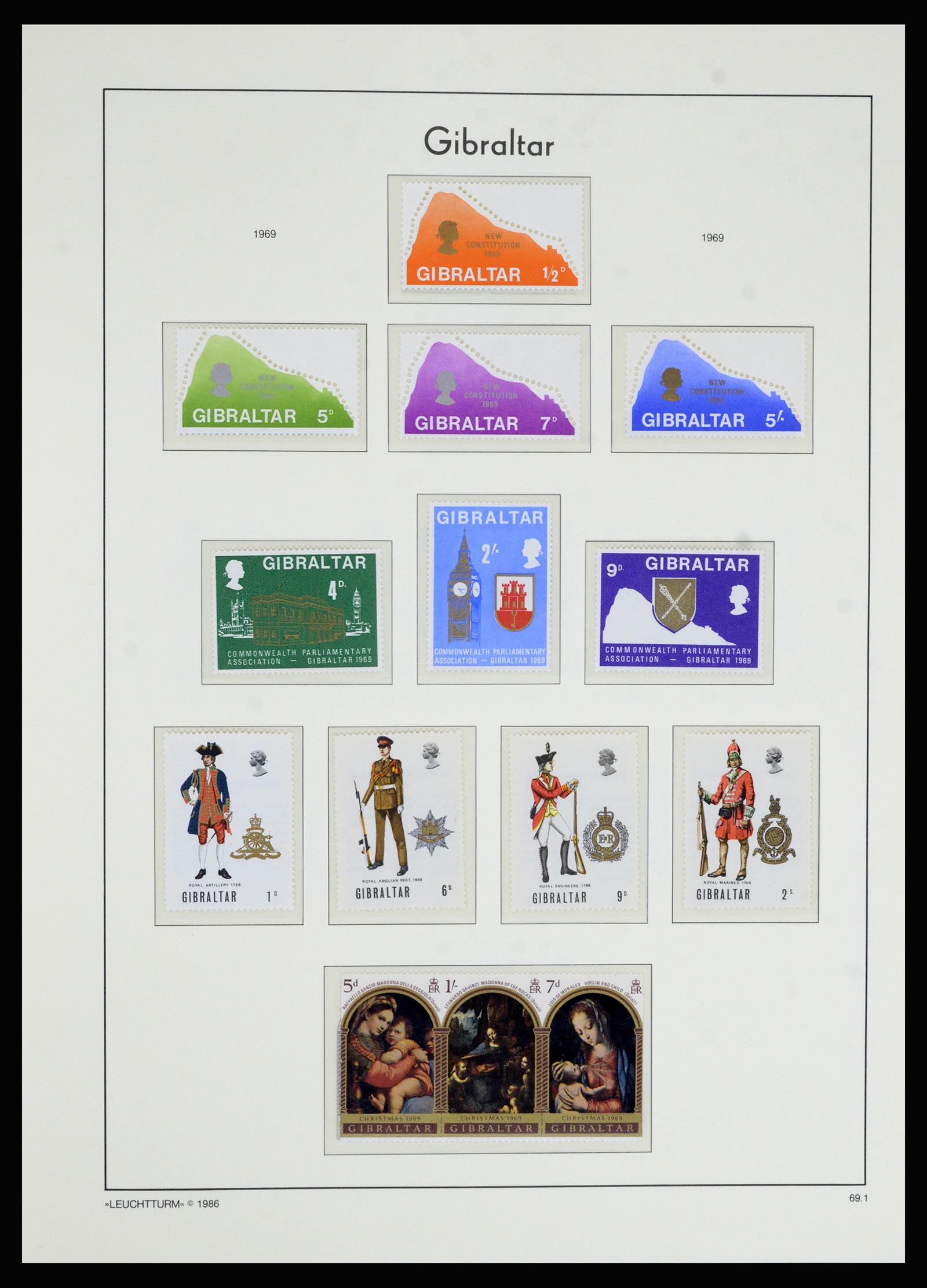 36700 023 - Postzegelverzameling 36700 Gibraltar 1857(!!)-2013.