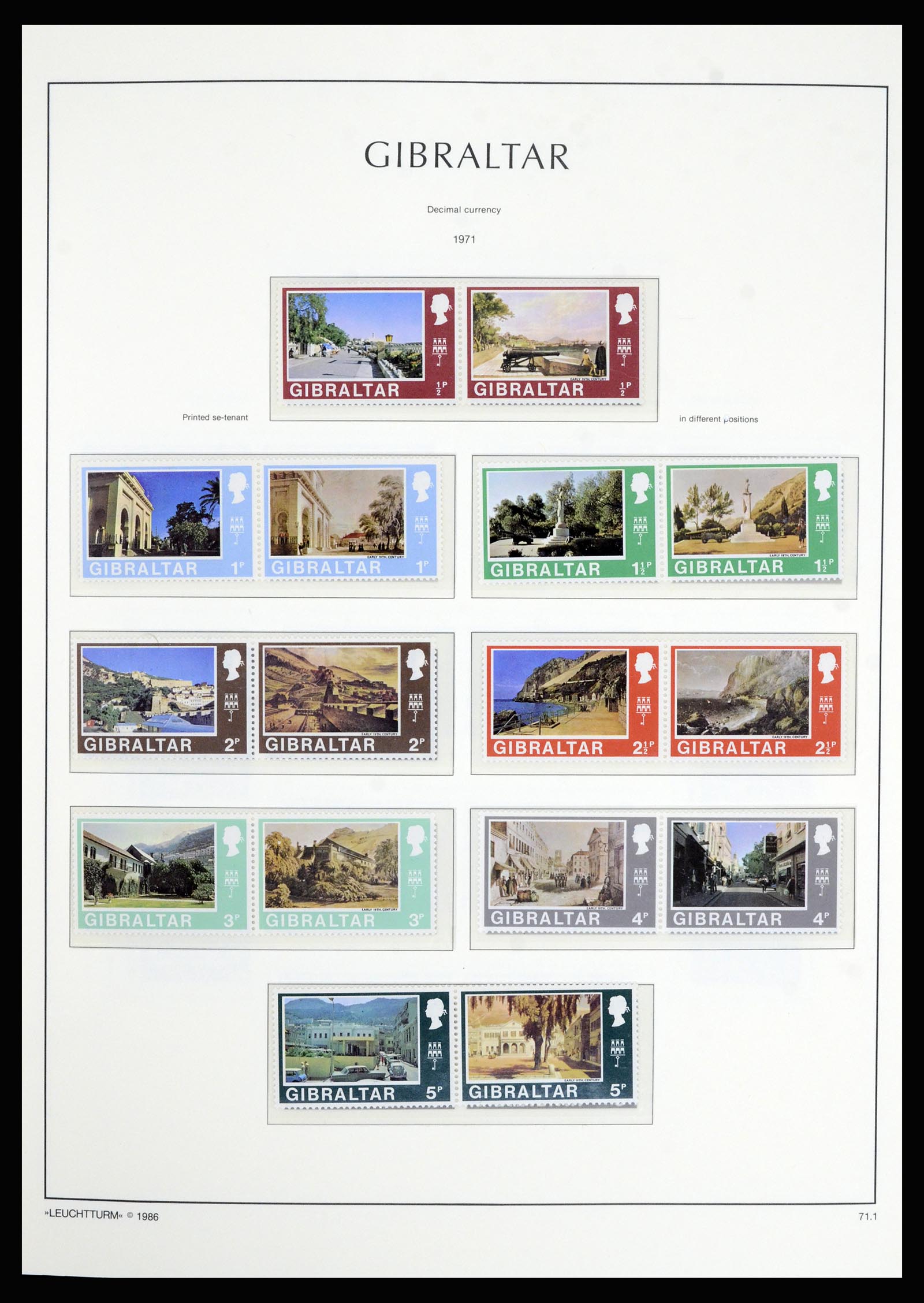 36700 025 - Postzegelverzameling 36700 Gibraltar 1857(!!)-2013.