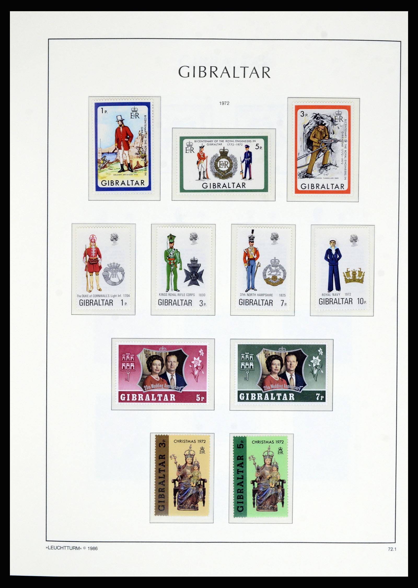 36700 029 - Postzegelverzameling 36700 Gibraltar 1857(!!)-2013.