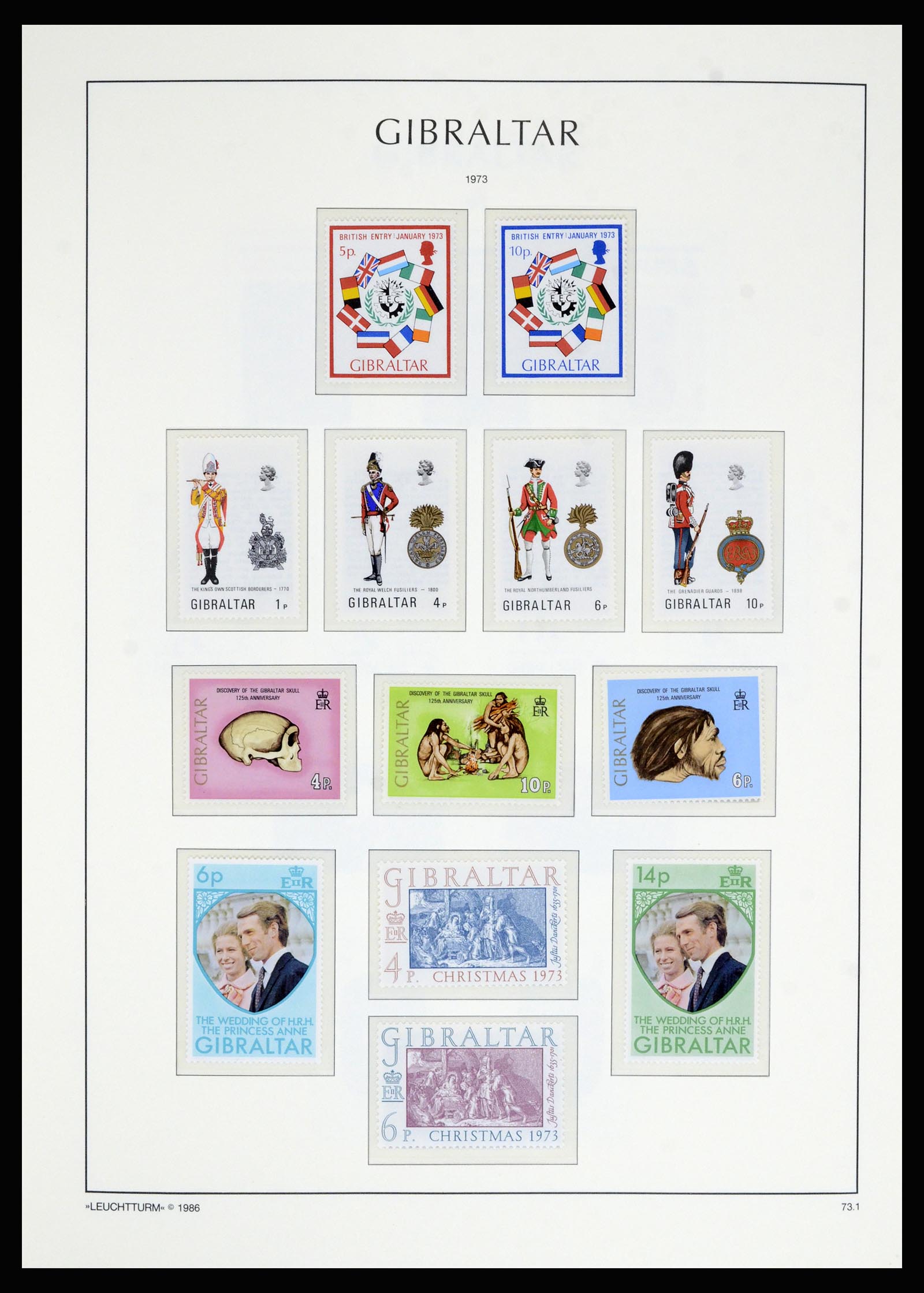 36700 030 - Postzegelverzameling 36700 Gibraltar 1857(!!)-2013.