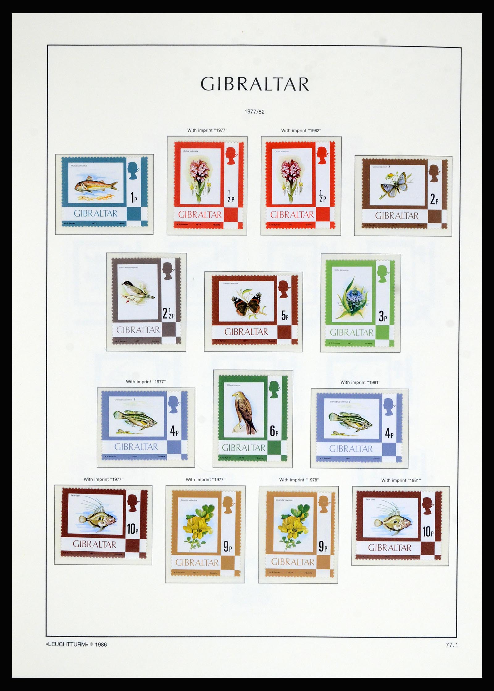 36700 039 - Postzegelverzameling 36700 Gibraltar 1857(!!)-2013.