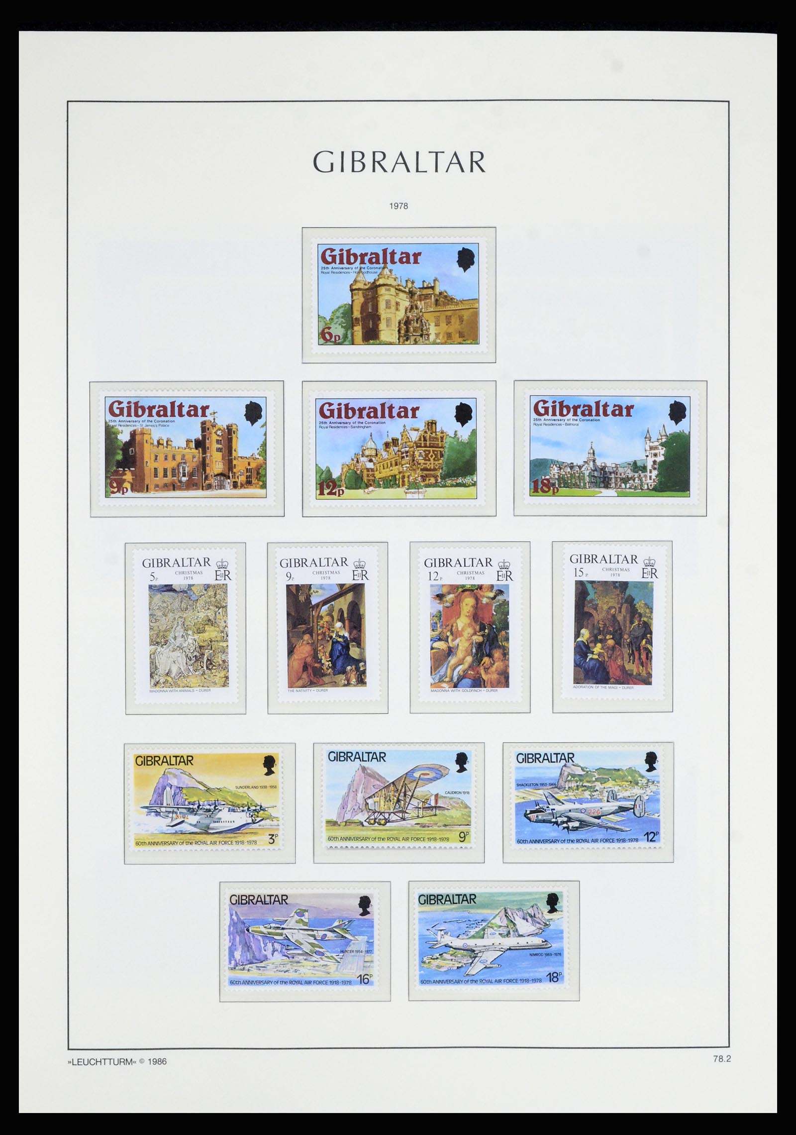 36700 045 - Postzegelverzameling 36700 Gibraltar 1857(!!)-2013.