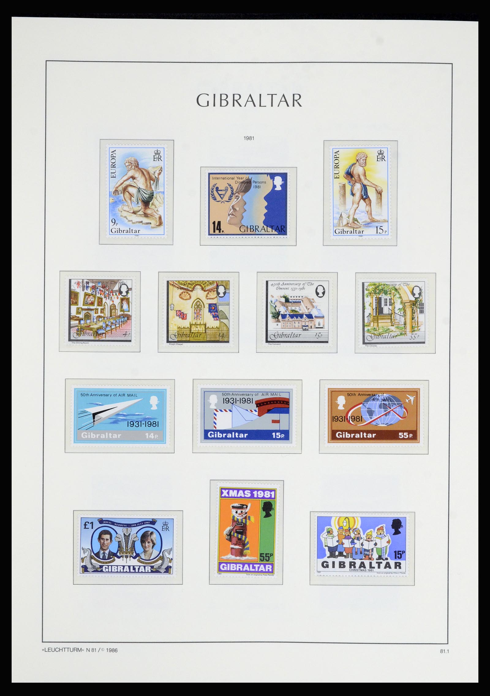 36700 051 - Postzegelverzameling 36700 Gibraltar 1857(!!)-2013.