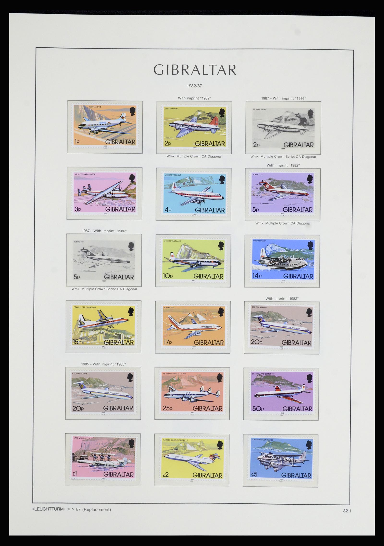 36700 052 - Postzegelverzameling 36700 Gibraltar 1857(!!)-2013.