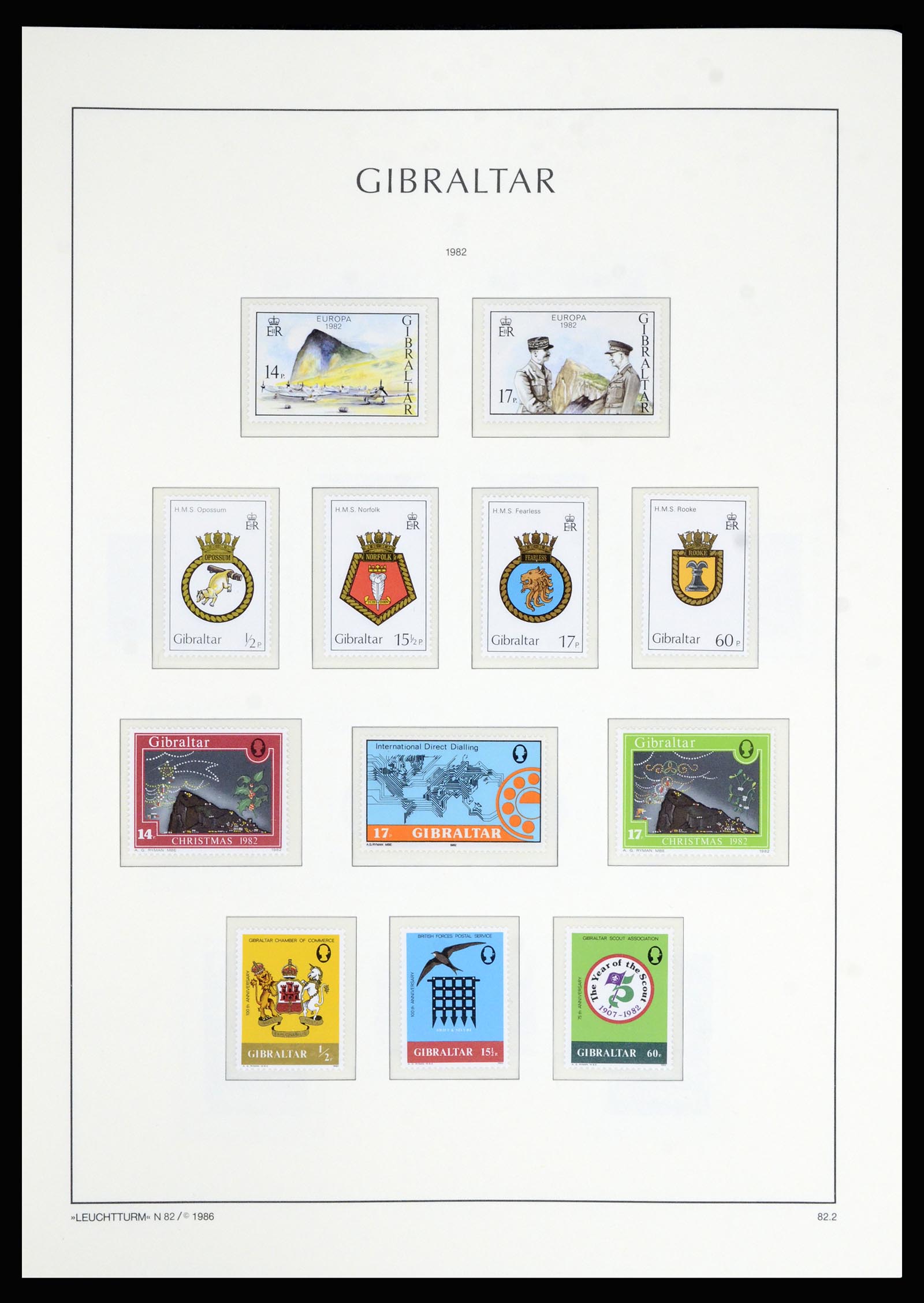 36700 053 - Postzegelverzameling 36700 Gibraltar 1857(!!)-2013.