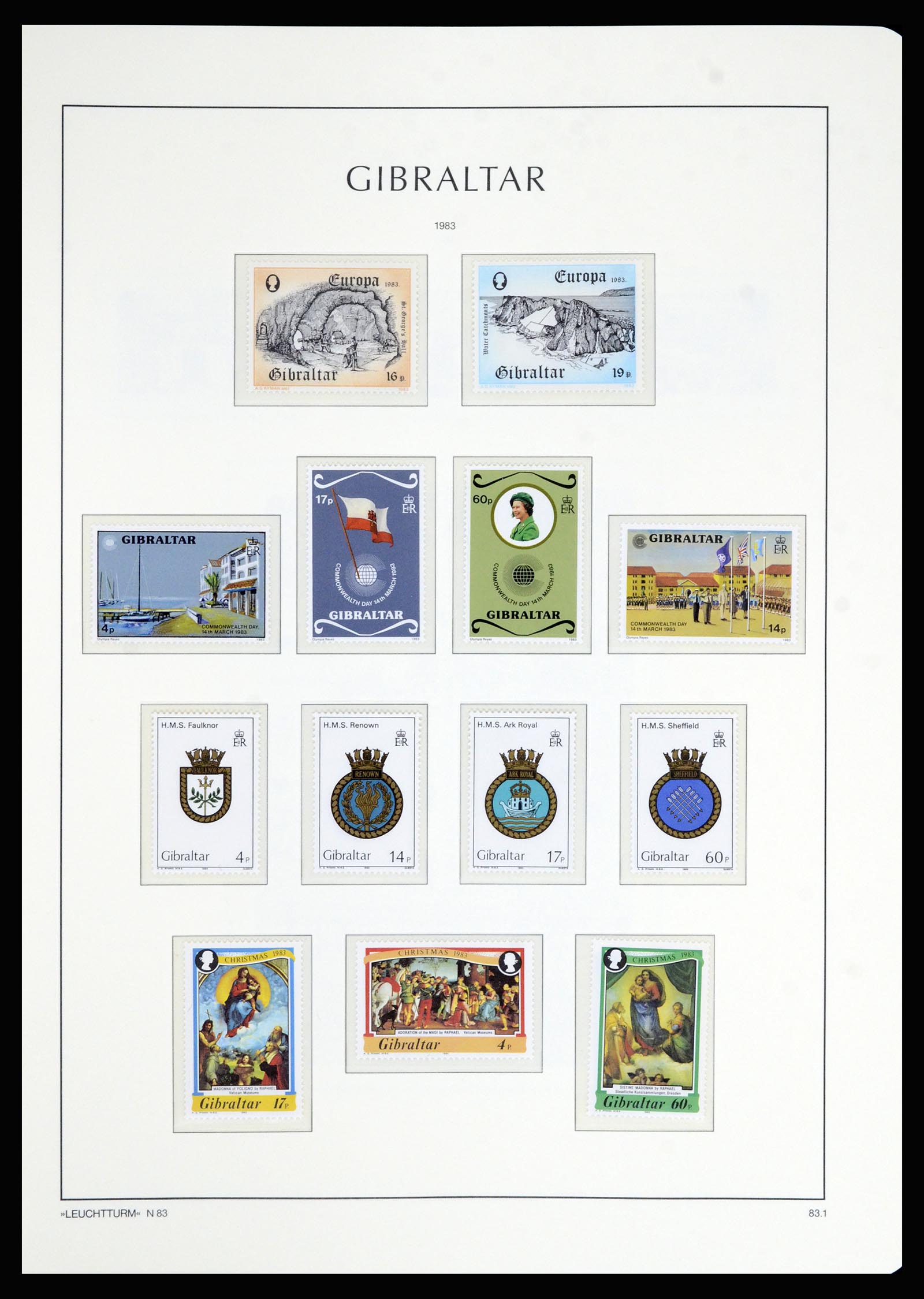 36700 054 - Postzegelverzameling 36700 Gibraltar 1857(!!)-2013.