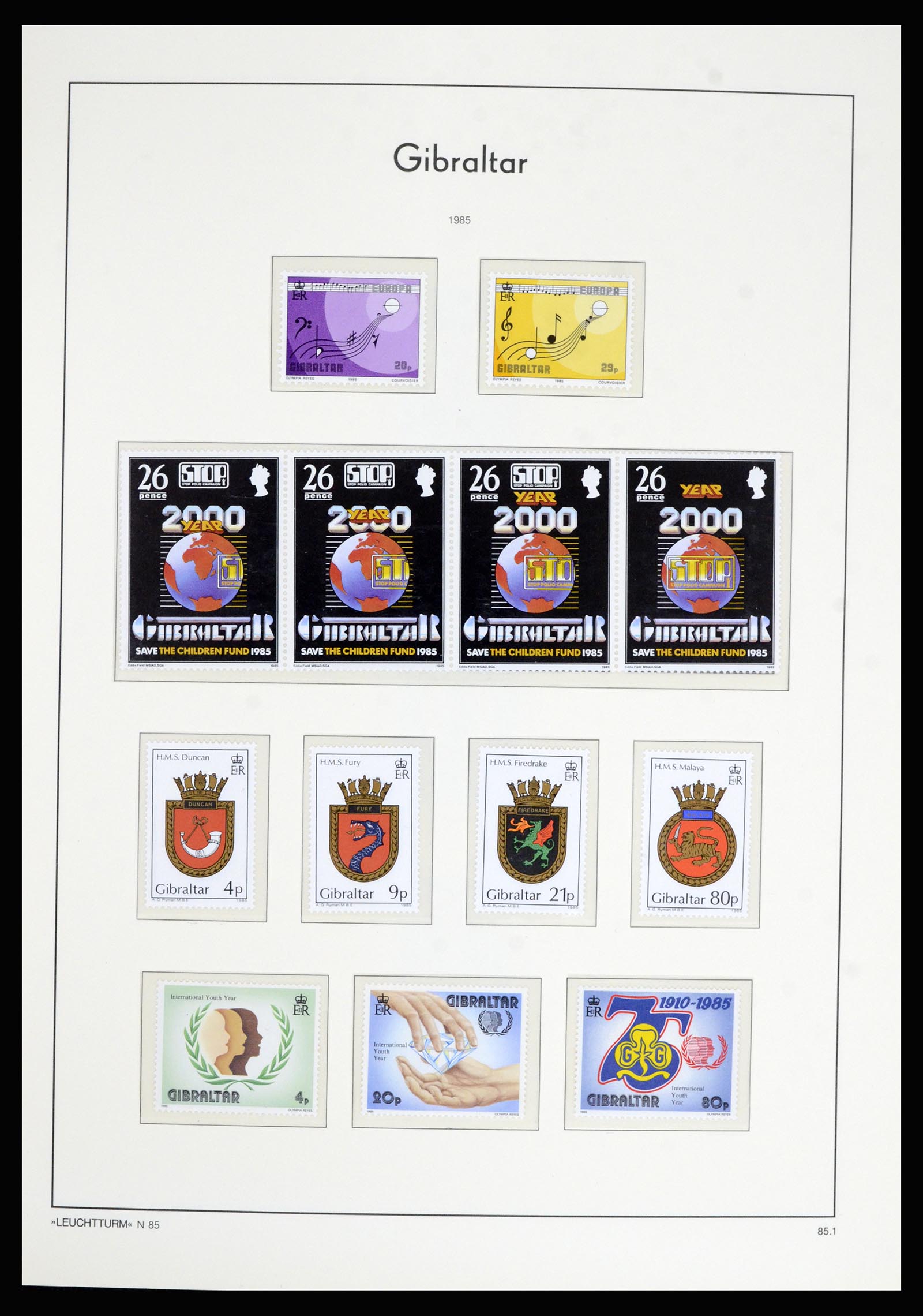 36700 057 - Postzegelverzameling 36700 Gibraltar 1857(!!)-2013.