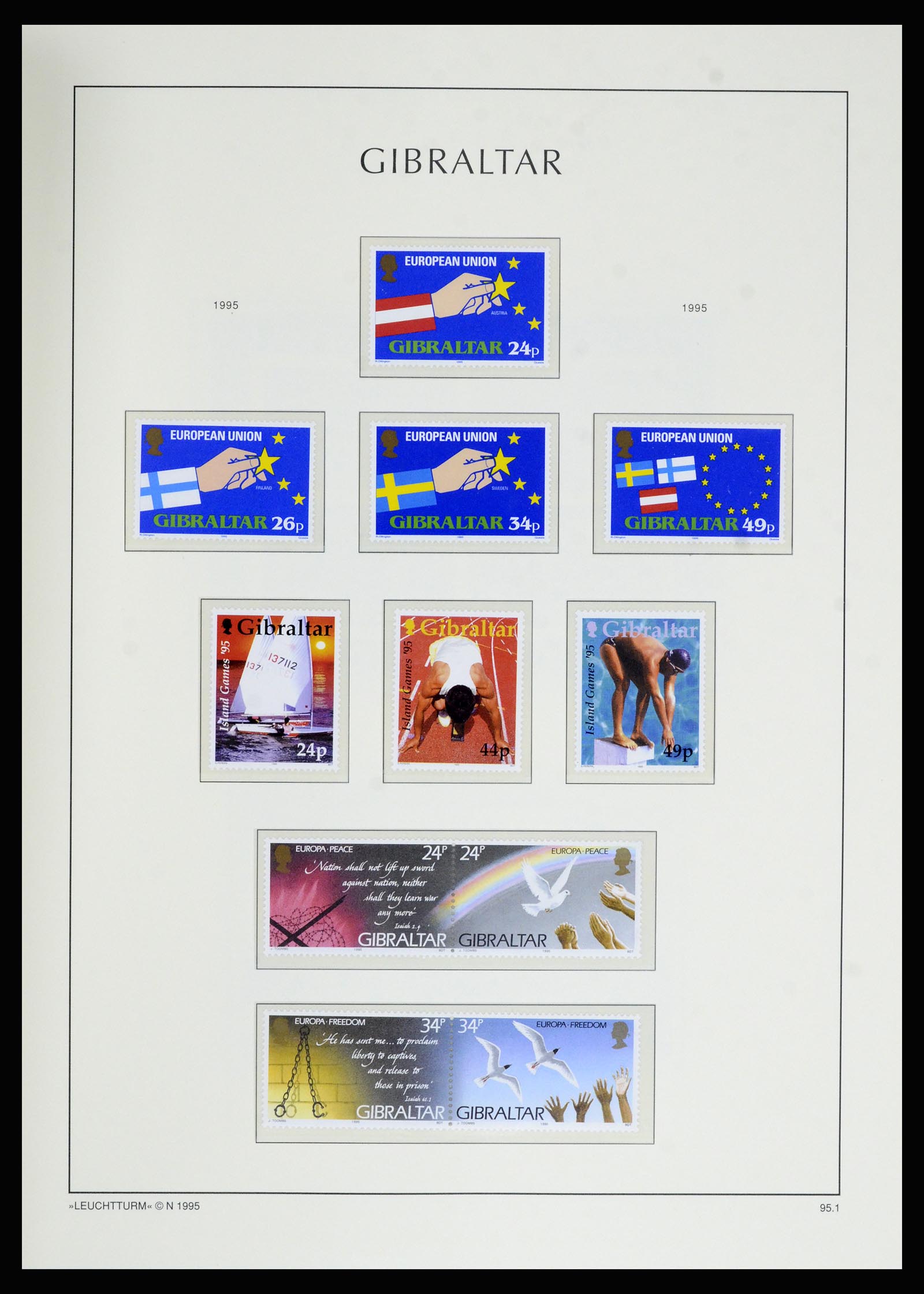 36700 082 - Postzegelverzameling 36700 Gibraltar 1857(!!)-2013.