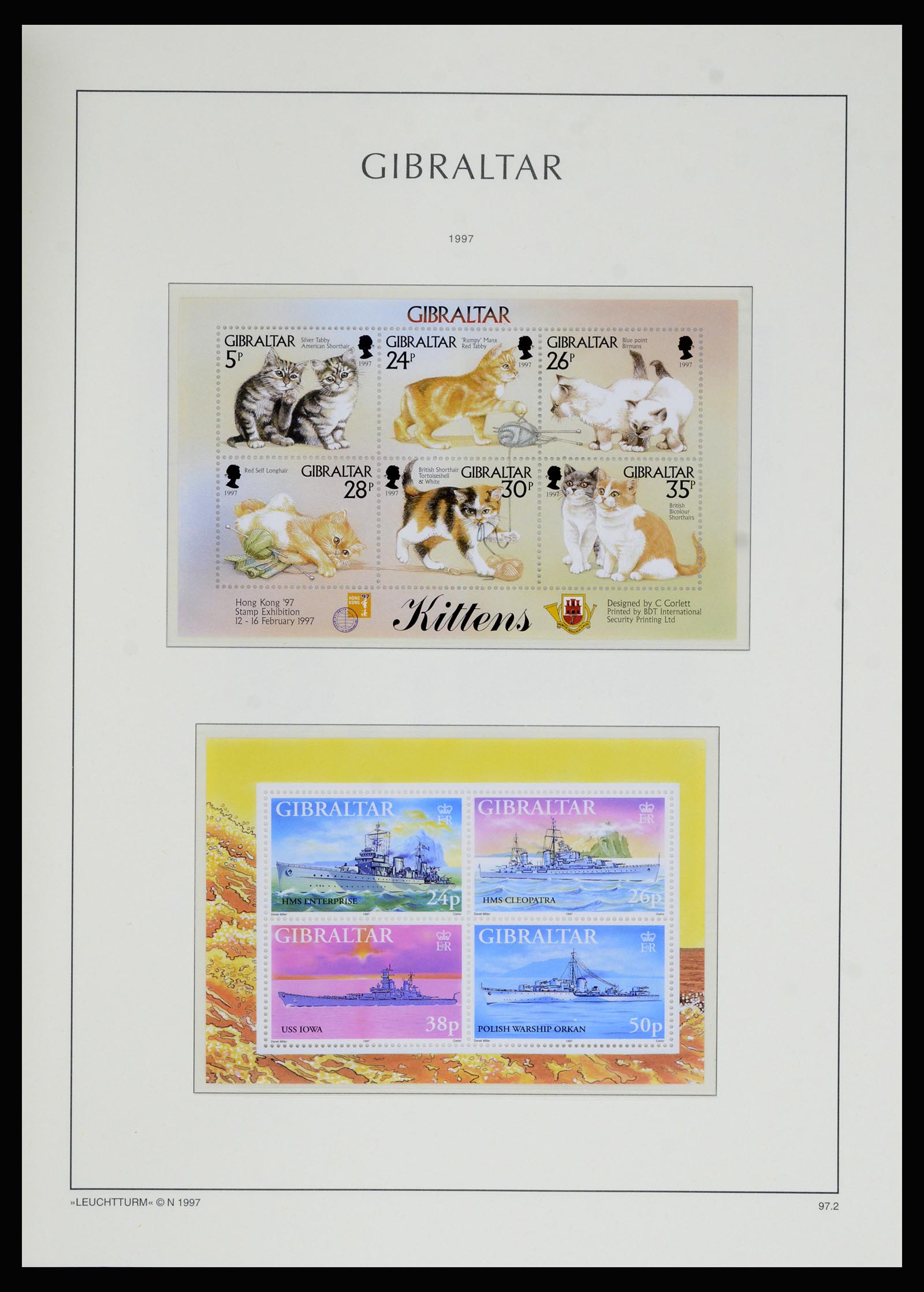 36700 091 - Postzegelverzameling 36700 Gibraltar 1857(!!)-2013.
