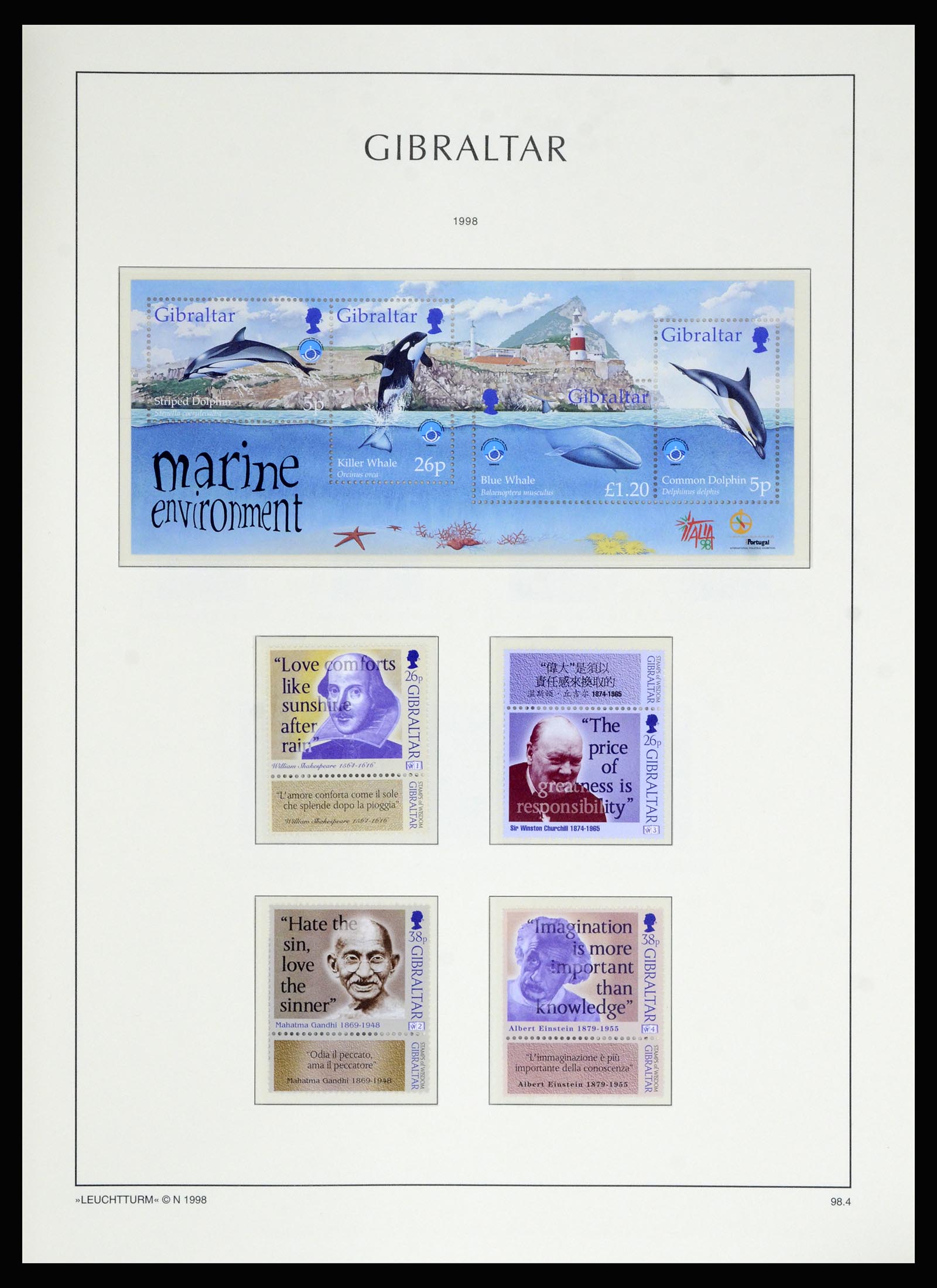 36700 097 - Postzegelverzameling 36700 Gibraltar 1857(!!)-2013.
