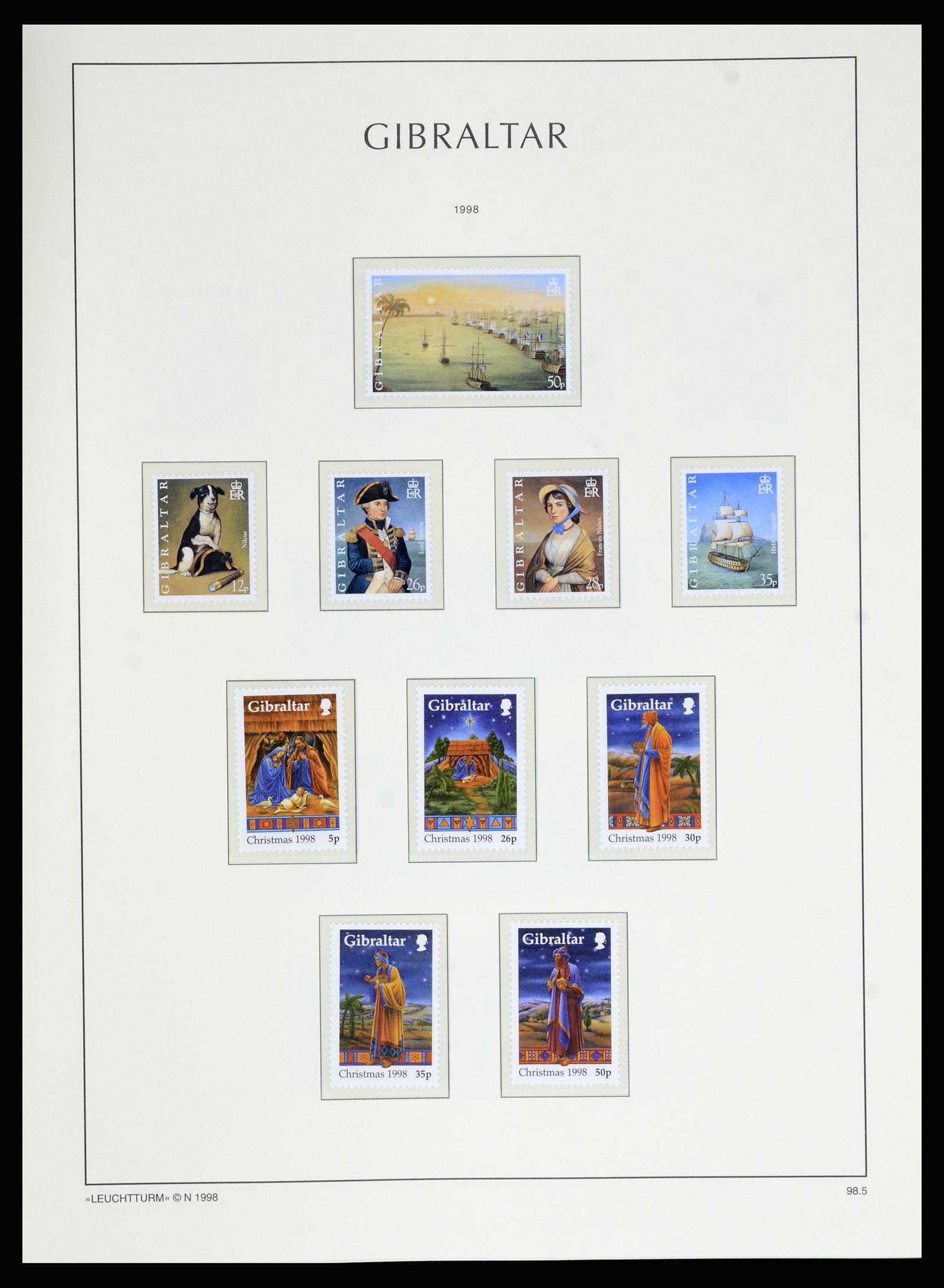 36700 098 - Postzegelverzameling 36700 Gibraltar 1857(!!)-2013.