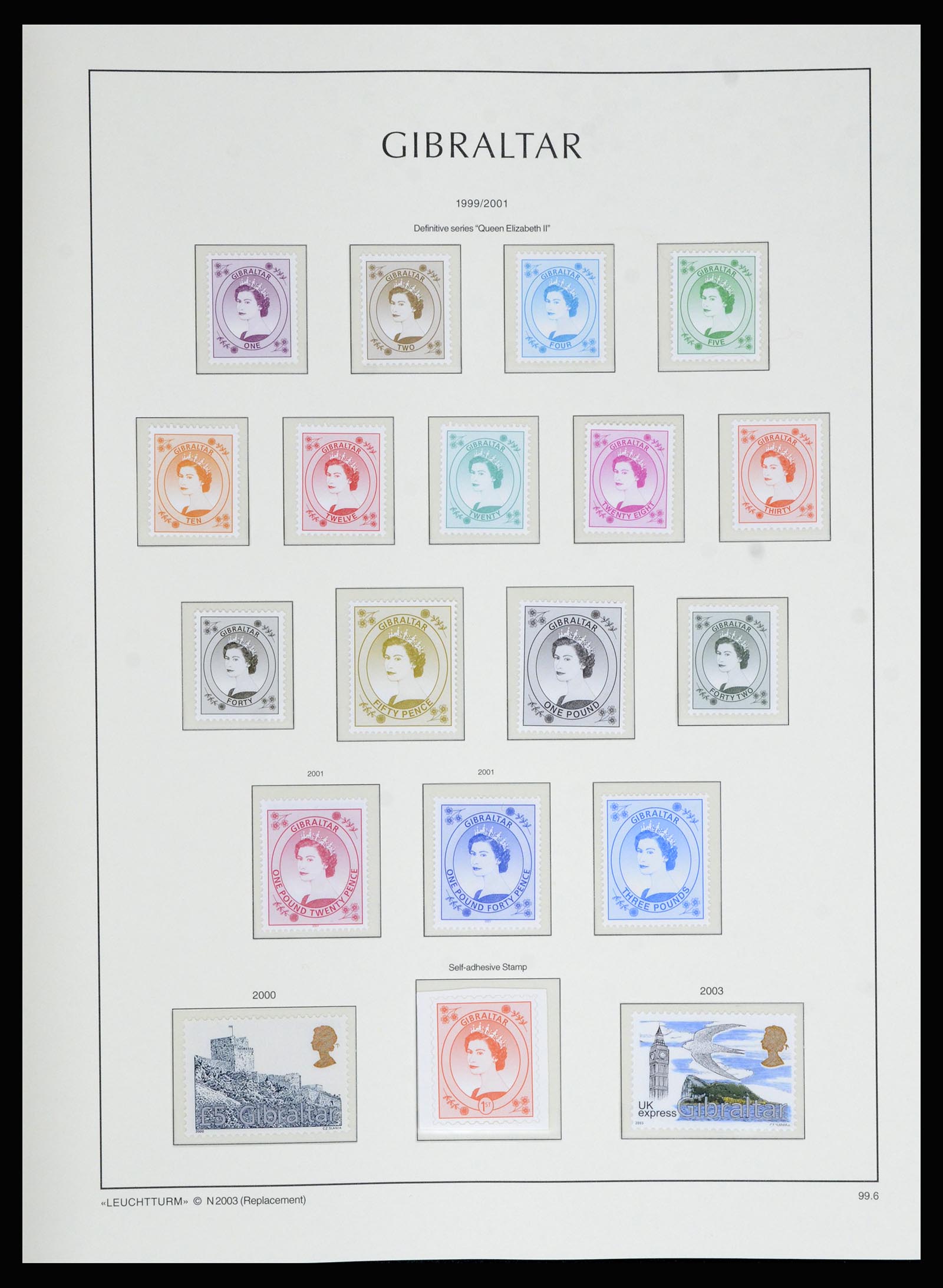 36700 104 - Postzegelverzameling 36700 Gibraltar 1857(!!)-2013.