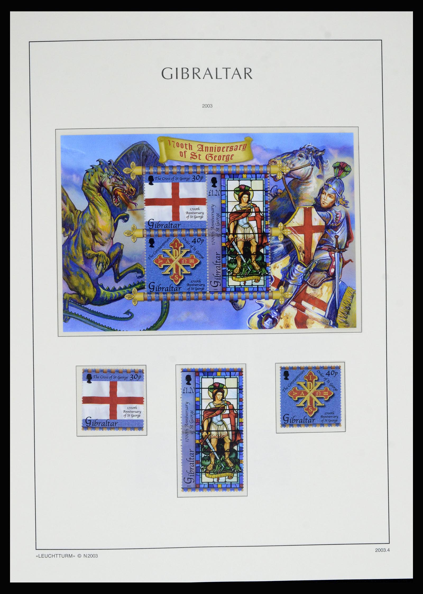 36700 127 - Postzegelverzameling 36700 Gibraltar 1857(!!)-2013.