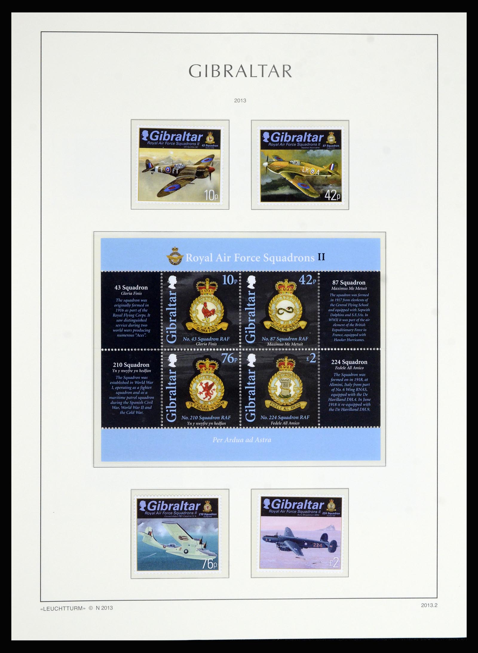 36700 201 - Postzegelverzameling 36700 Gibraltar 1857(!!)-2013.