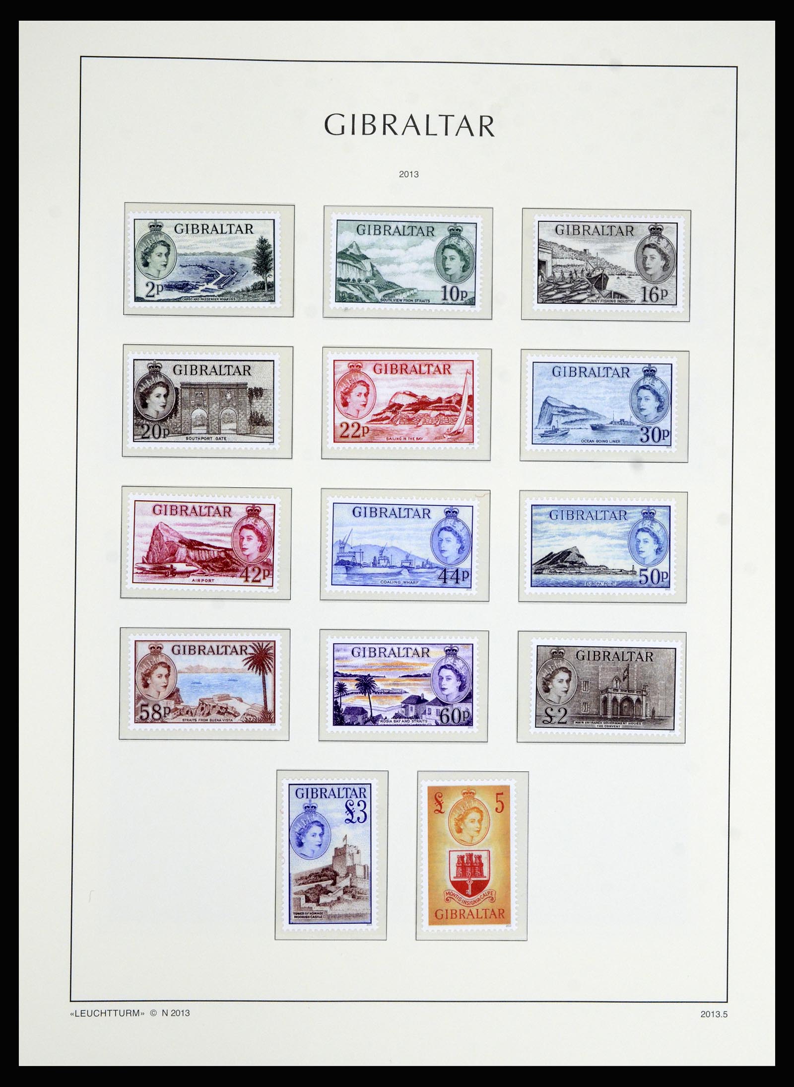 36700 206 - Postzegelverzameling 36700 Gibraltar 1857(!!)-2013.