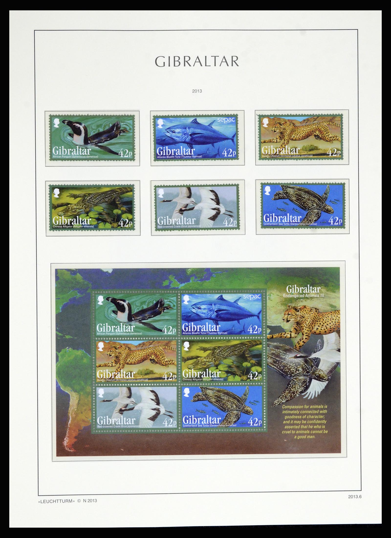 36700 207 - Postzegelverzameling 36700 Gibraltar 1857(!!)-2013.