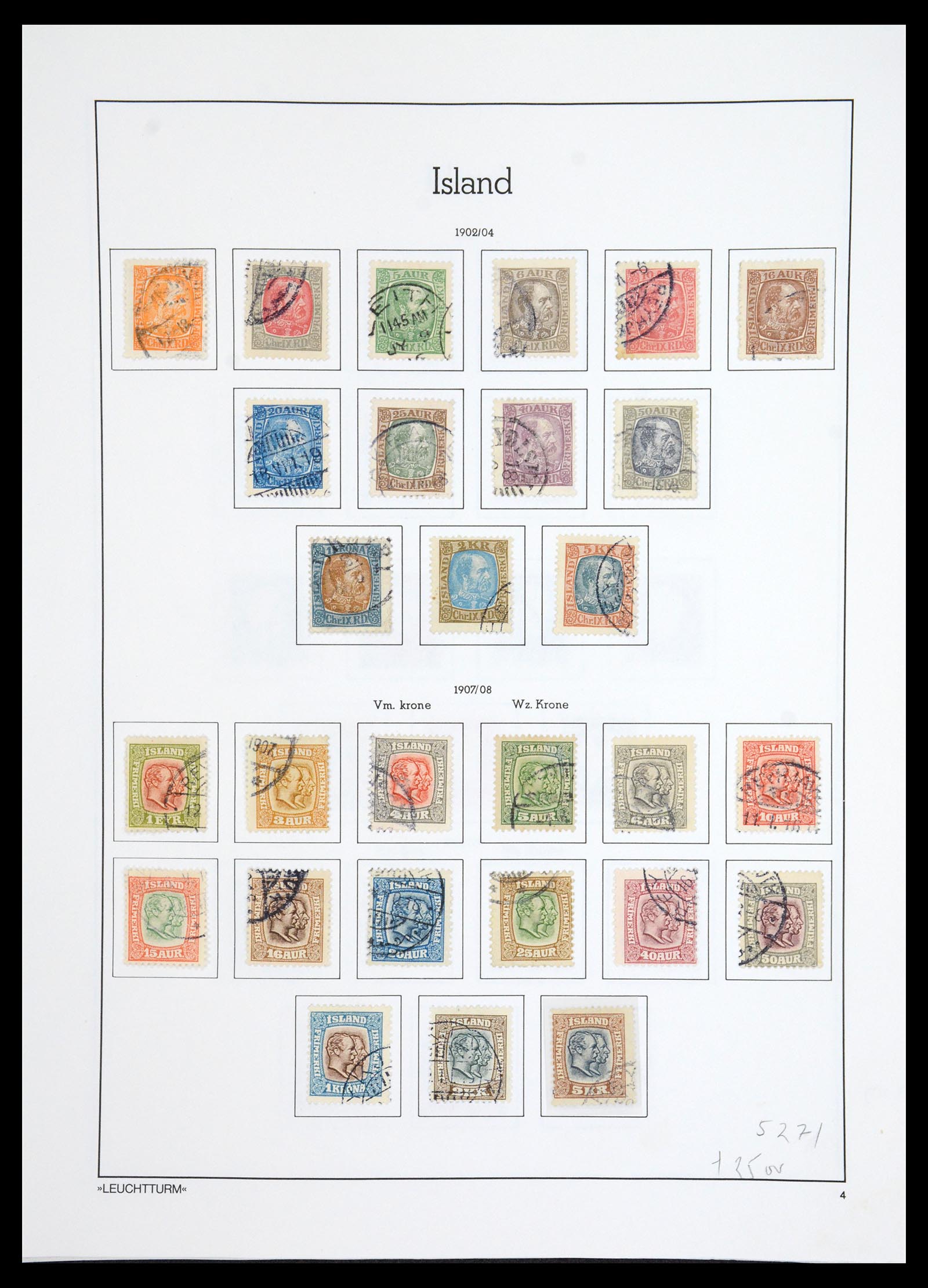 36703 004 - Postzegelverzameling 36703 IJsland 1876-2001.