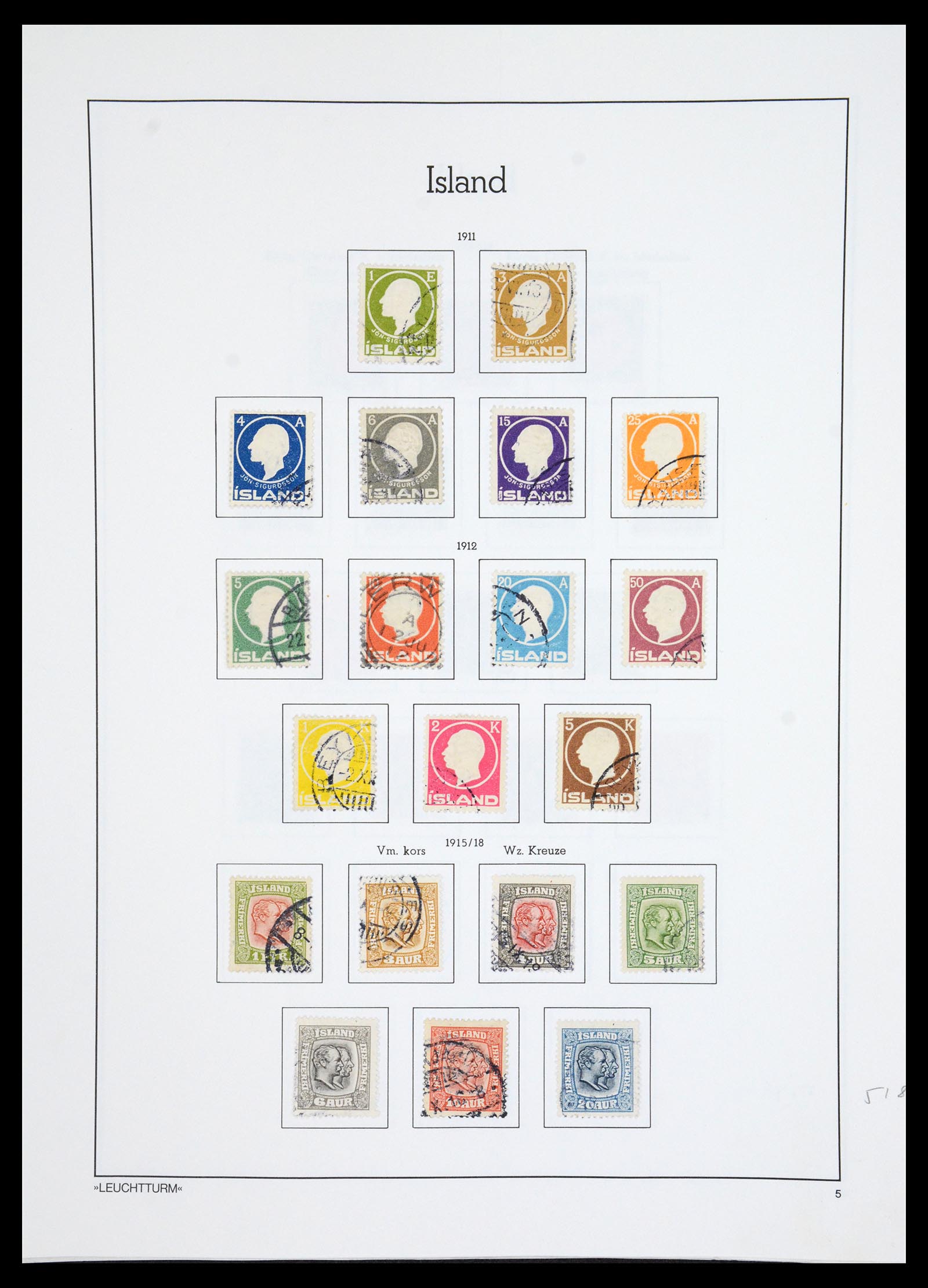 36703 005 - Postzegelverzameling 36703 IJsland 1876-2001.