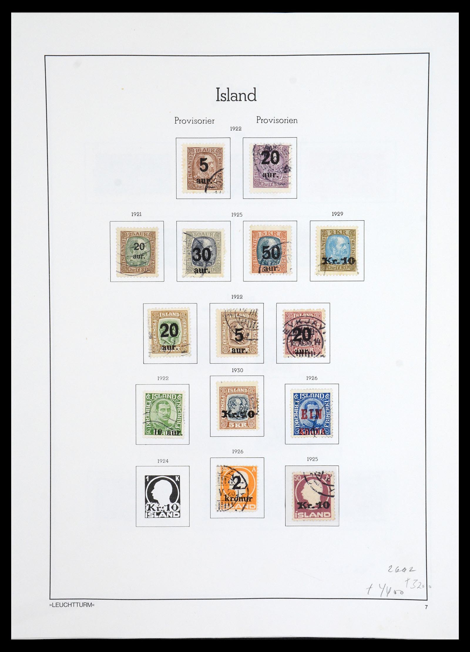 36703 007 - Postzegelverzameling 36703 IJsland 1876-2001.