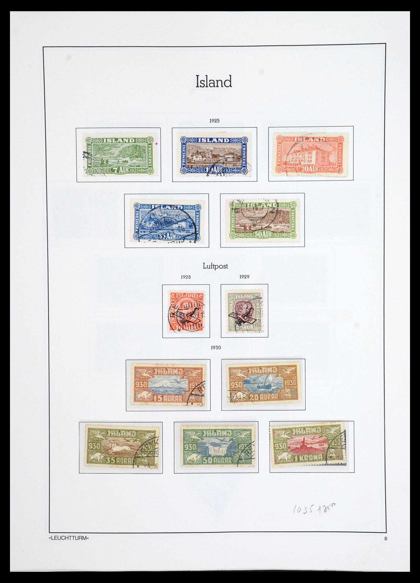 36703 008 - Stamp collection 36703 Iceland 1871-2001.