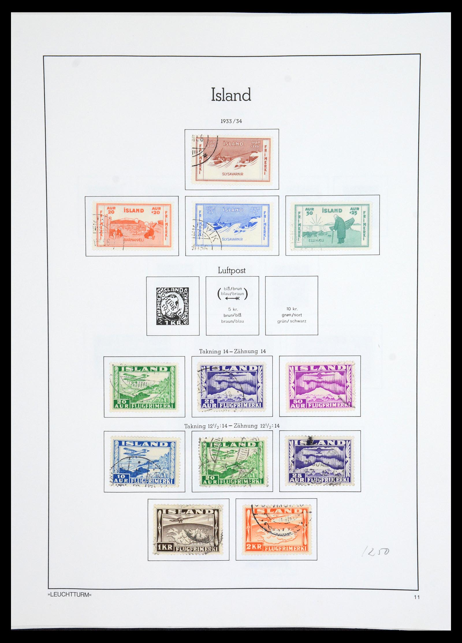 36703 011 - Postzegelverzameling 36703 IJsland 1876-2001.