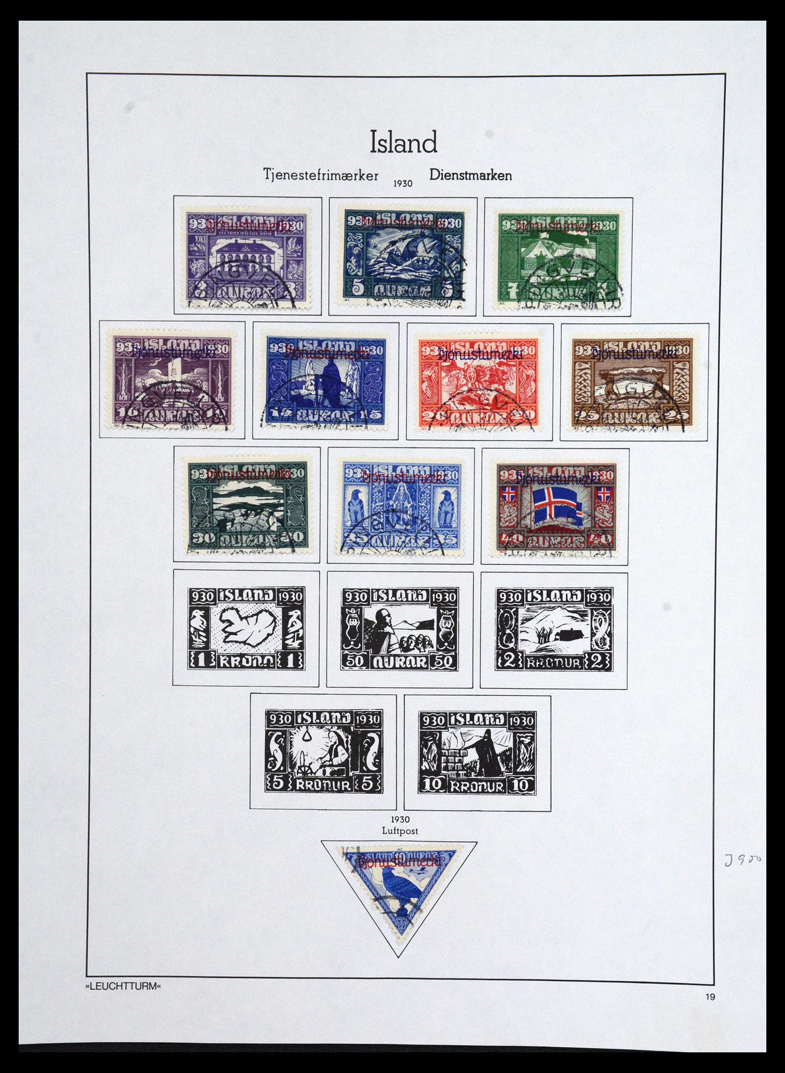 36703 019 - Postzegelverzameling 36703 IJsland 1876-2001.