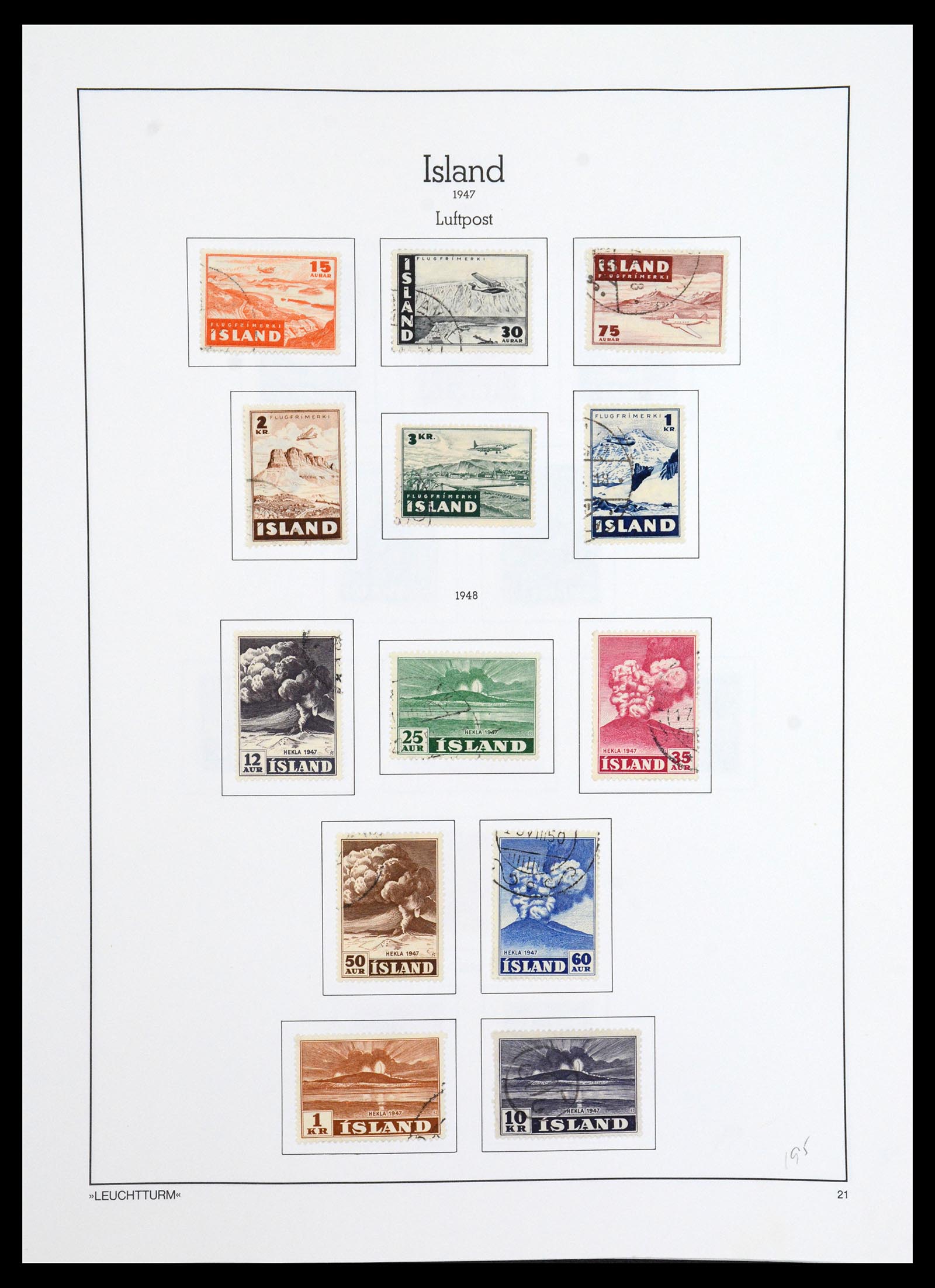 36703 021 - Postzegelverzameling 36703 IJsland 1876-2001.