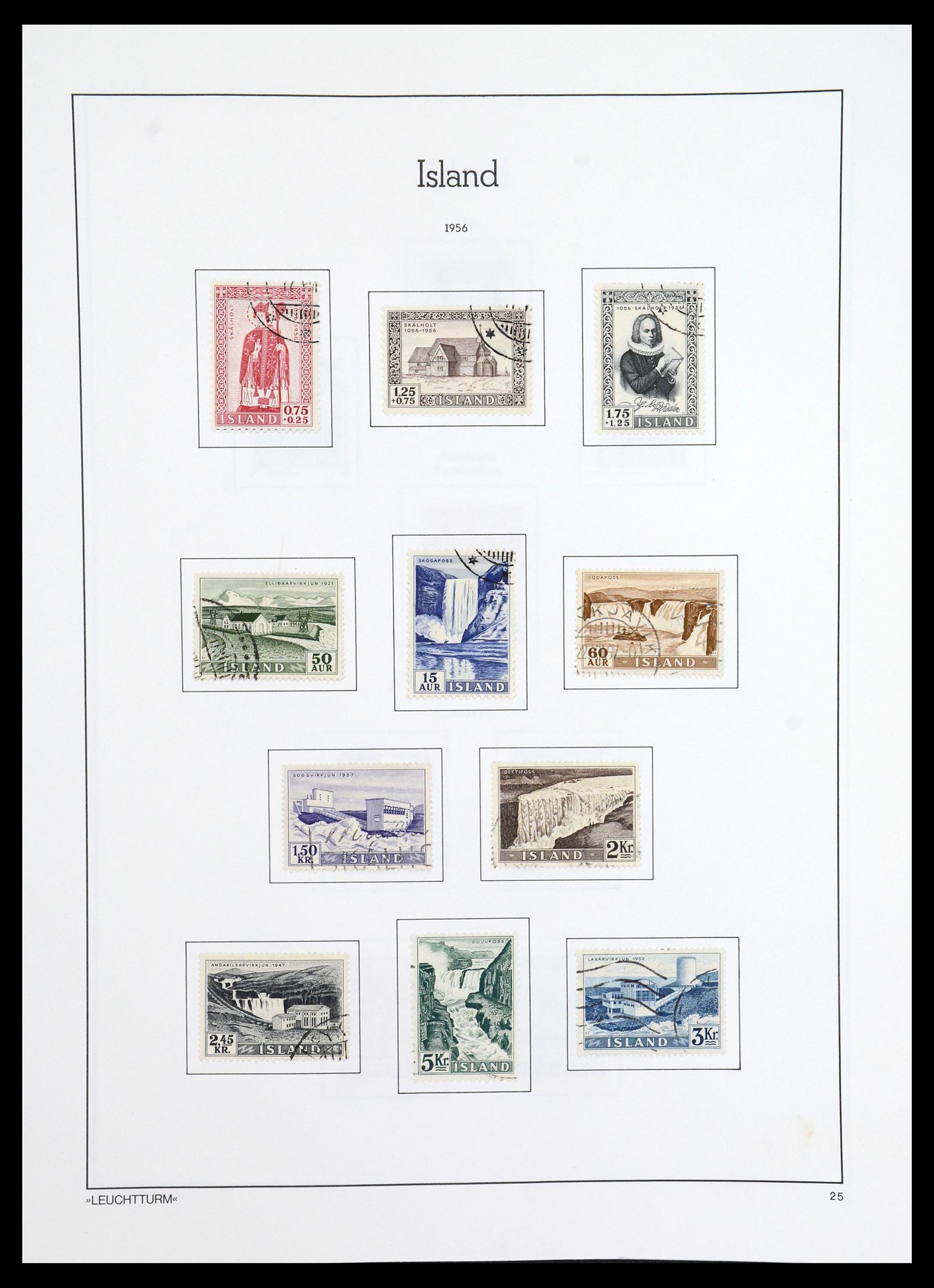 36703 025 - Postzegelverzameling 36703 IJsland 1876-2001.