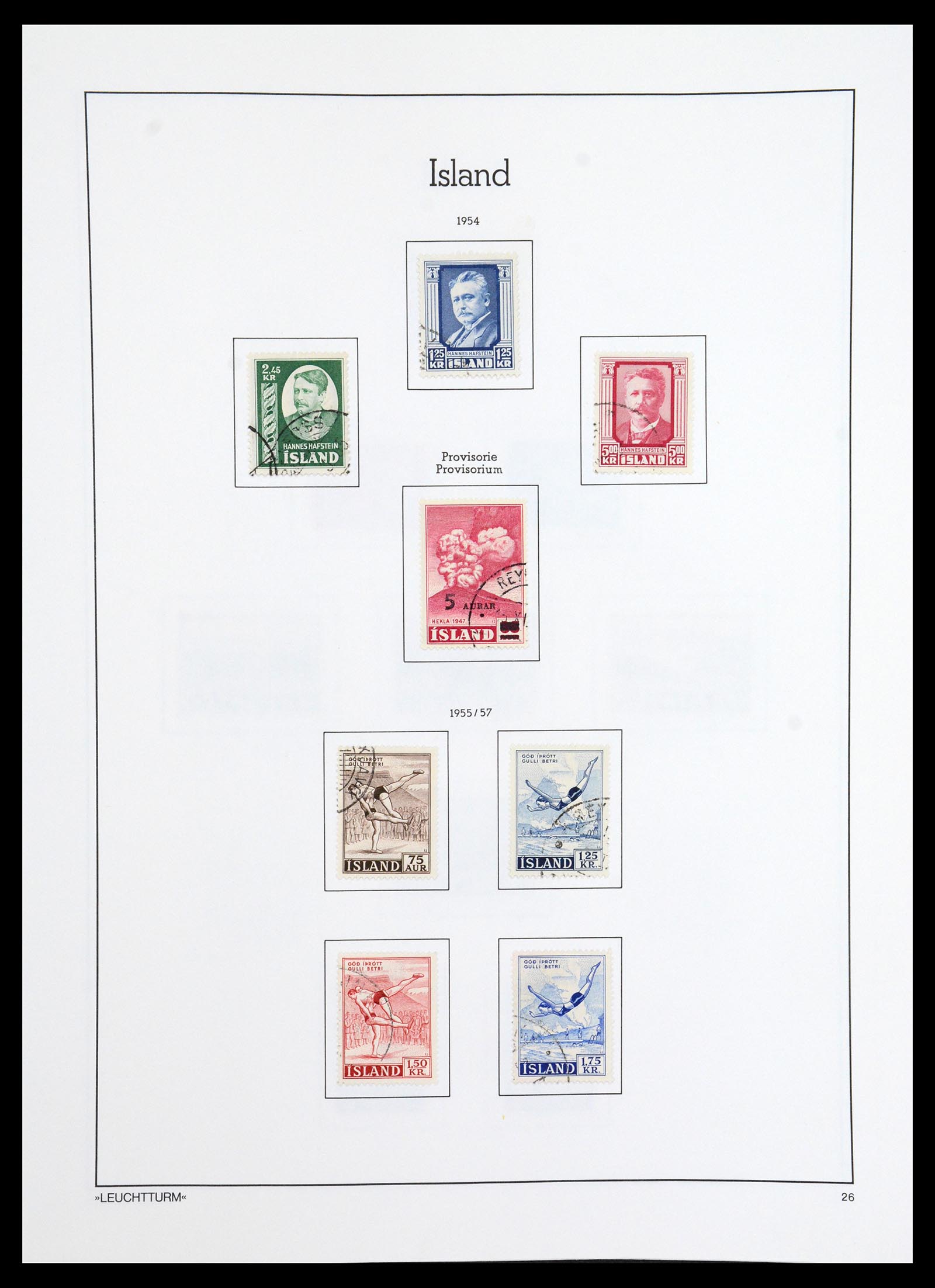 36703 026 - Postzegelverzameling 36703 IJsland 1876-2001.