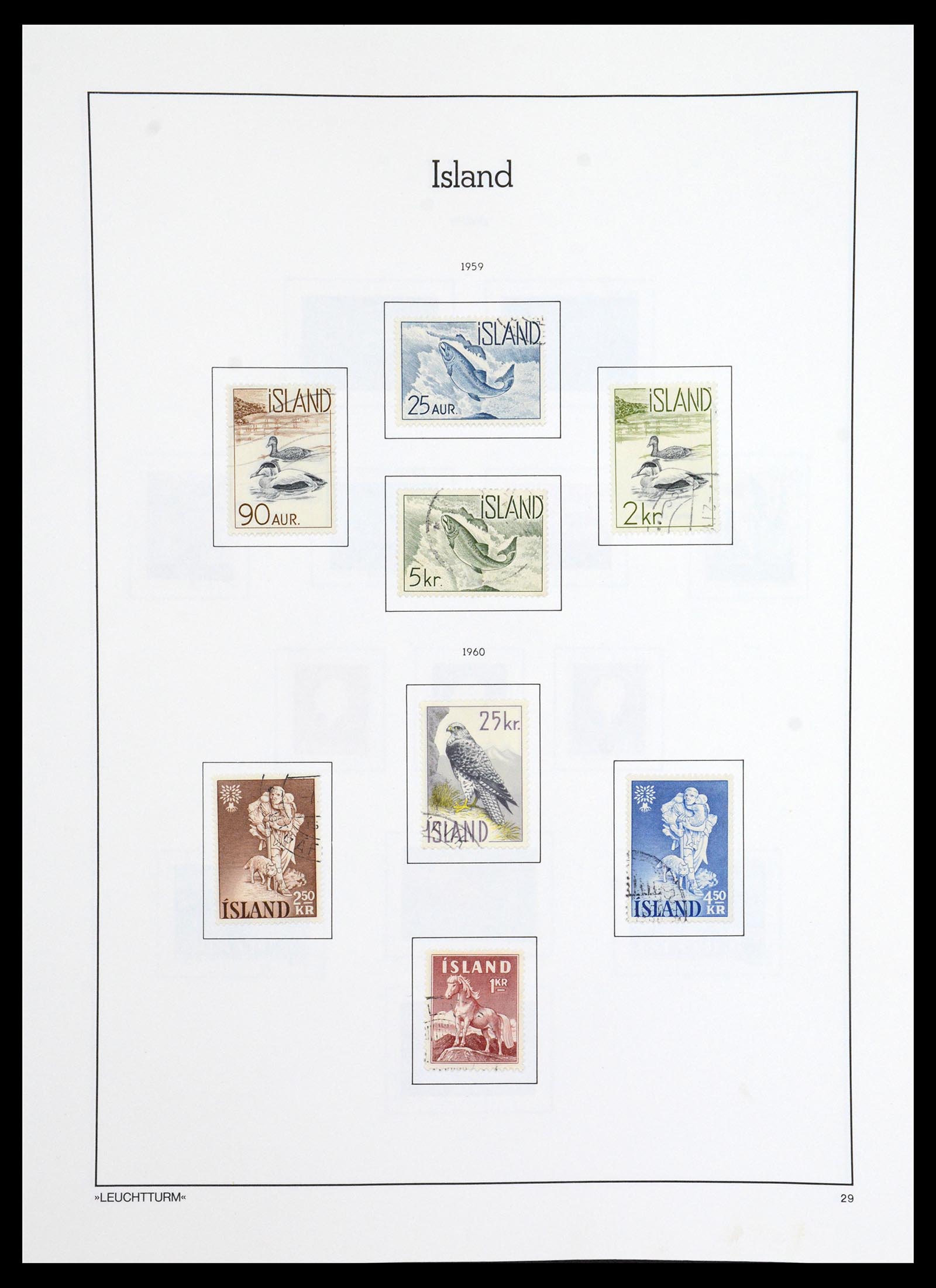36703 029 - Postzegelverzameling 36703 IJsland 1876-2001.