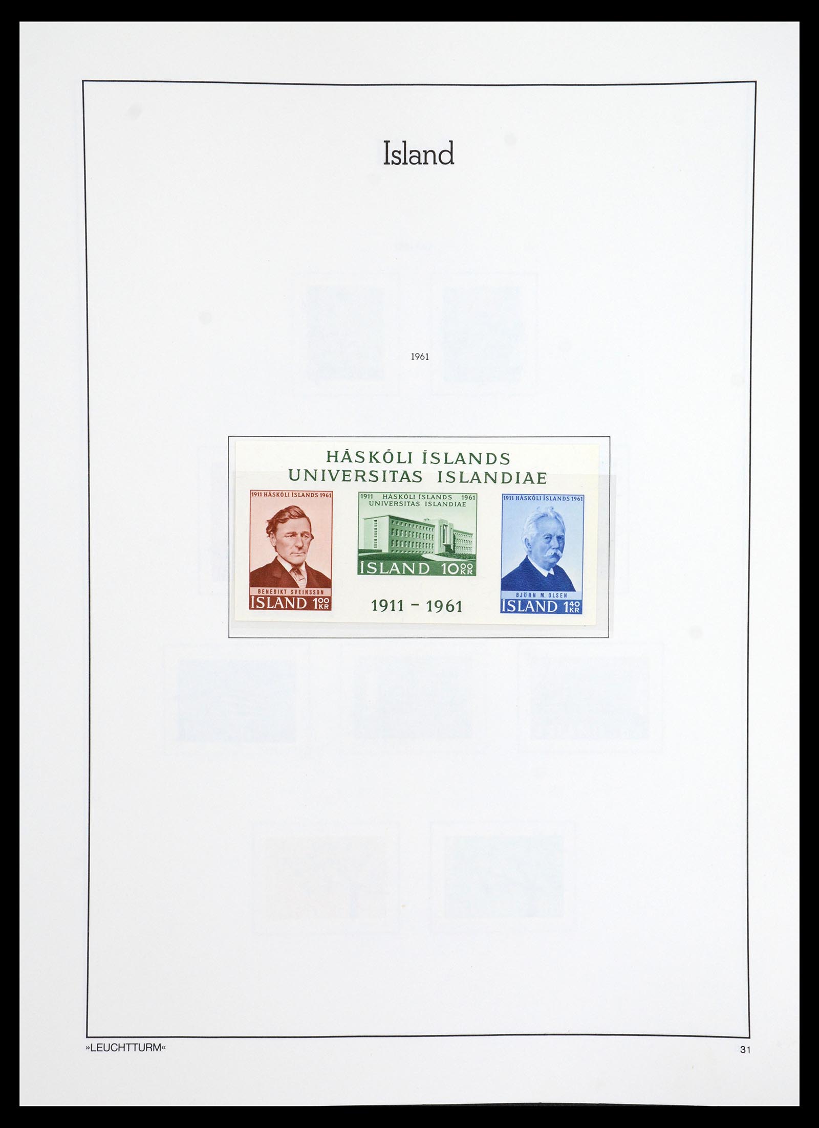 36703 031 - Postzegelverzameling 36703 IJsland 1876-2001.