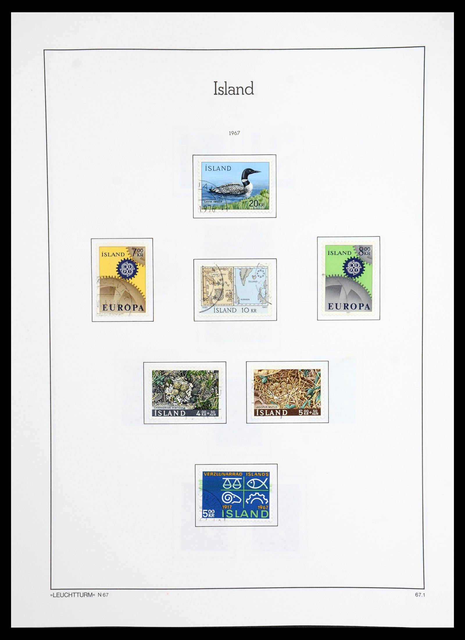 36703 037 - Postzegelverzameling 36703 IJsland 1876-2001.