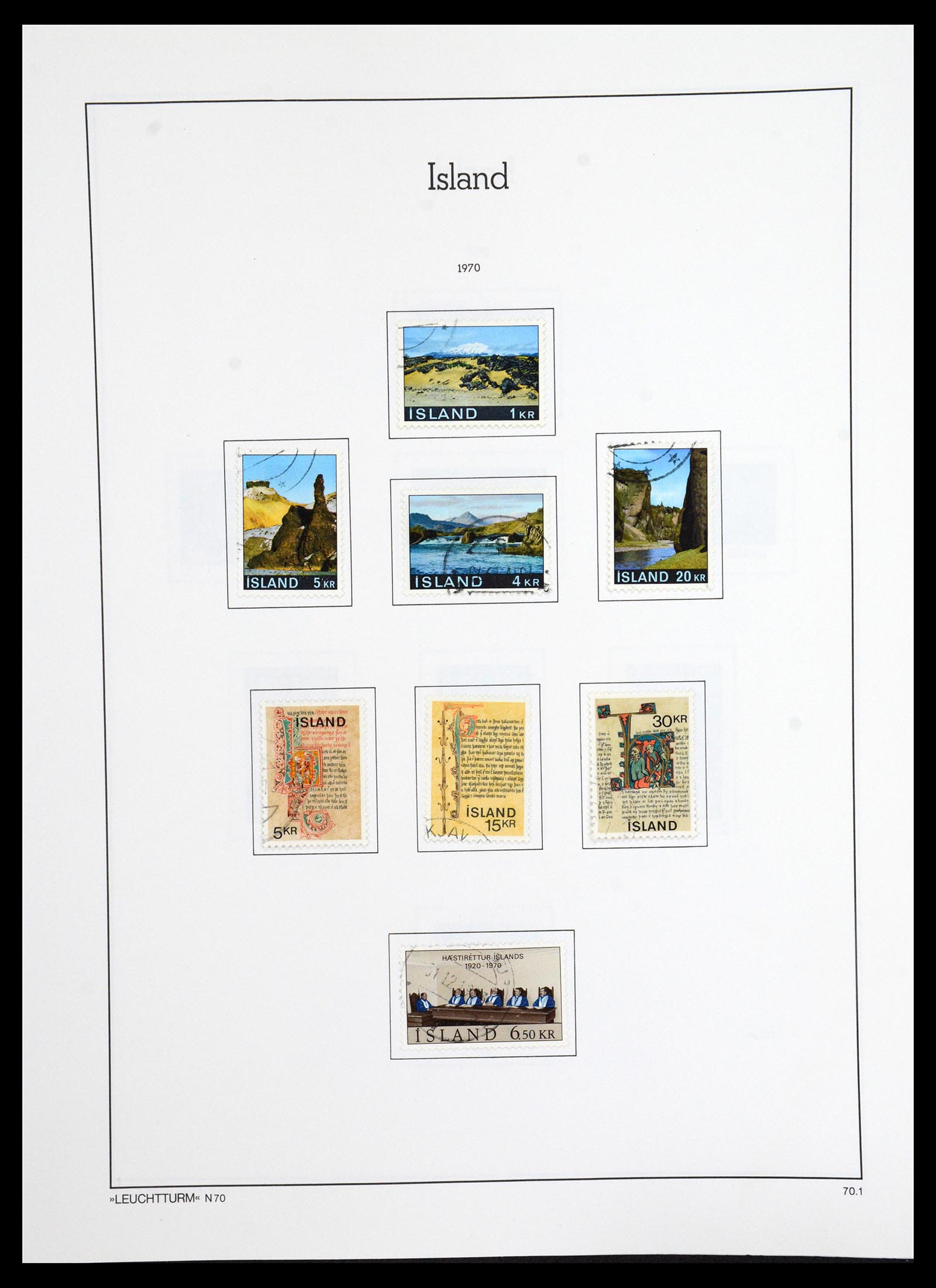 36703 040 - Postzegelverzameling 36703 IJsland 1876-2001.