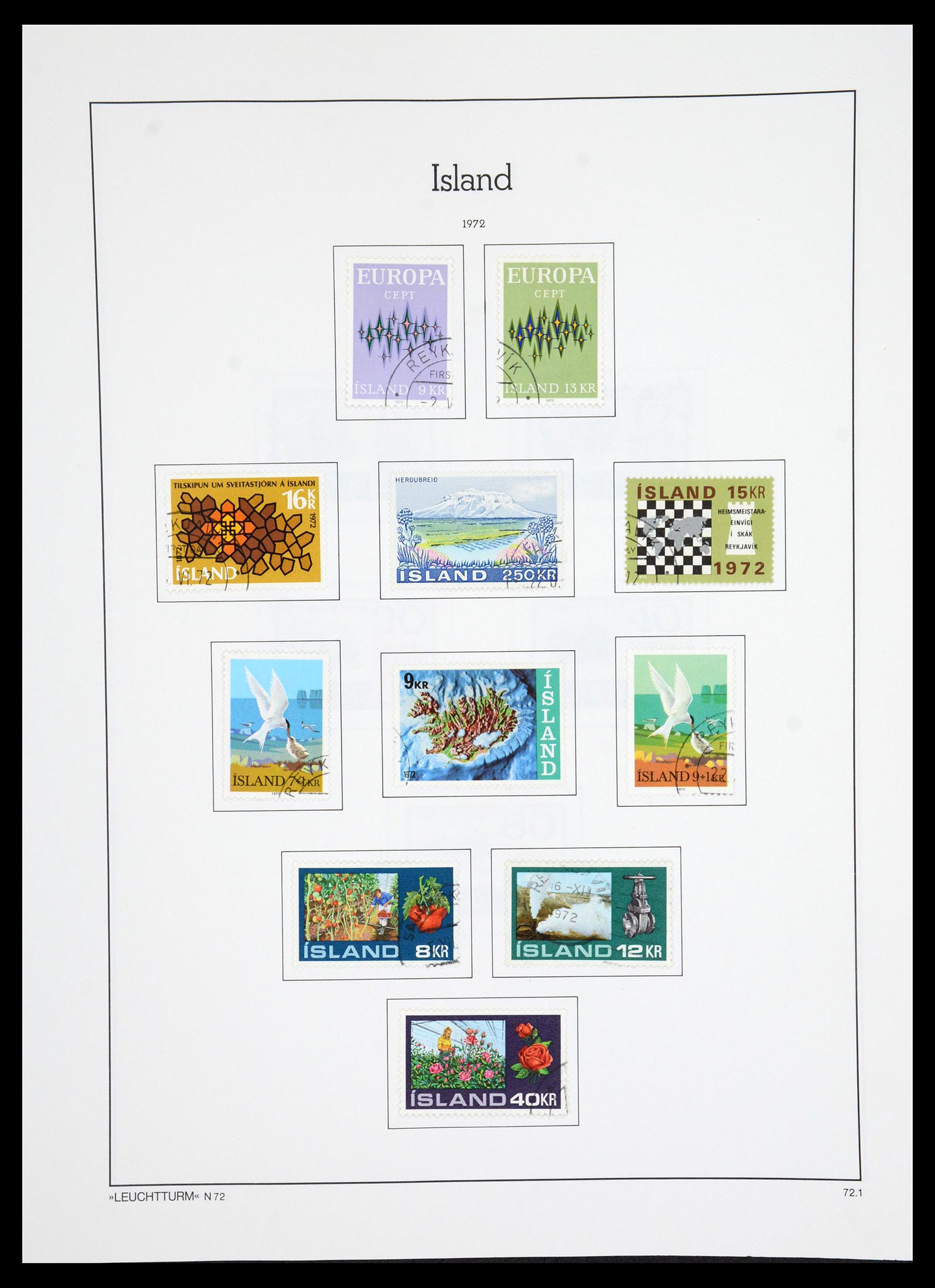 36703 043 - Postzegelverzameling 36703 IJsland 1876-2001.