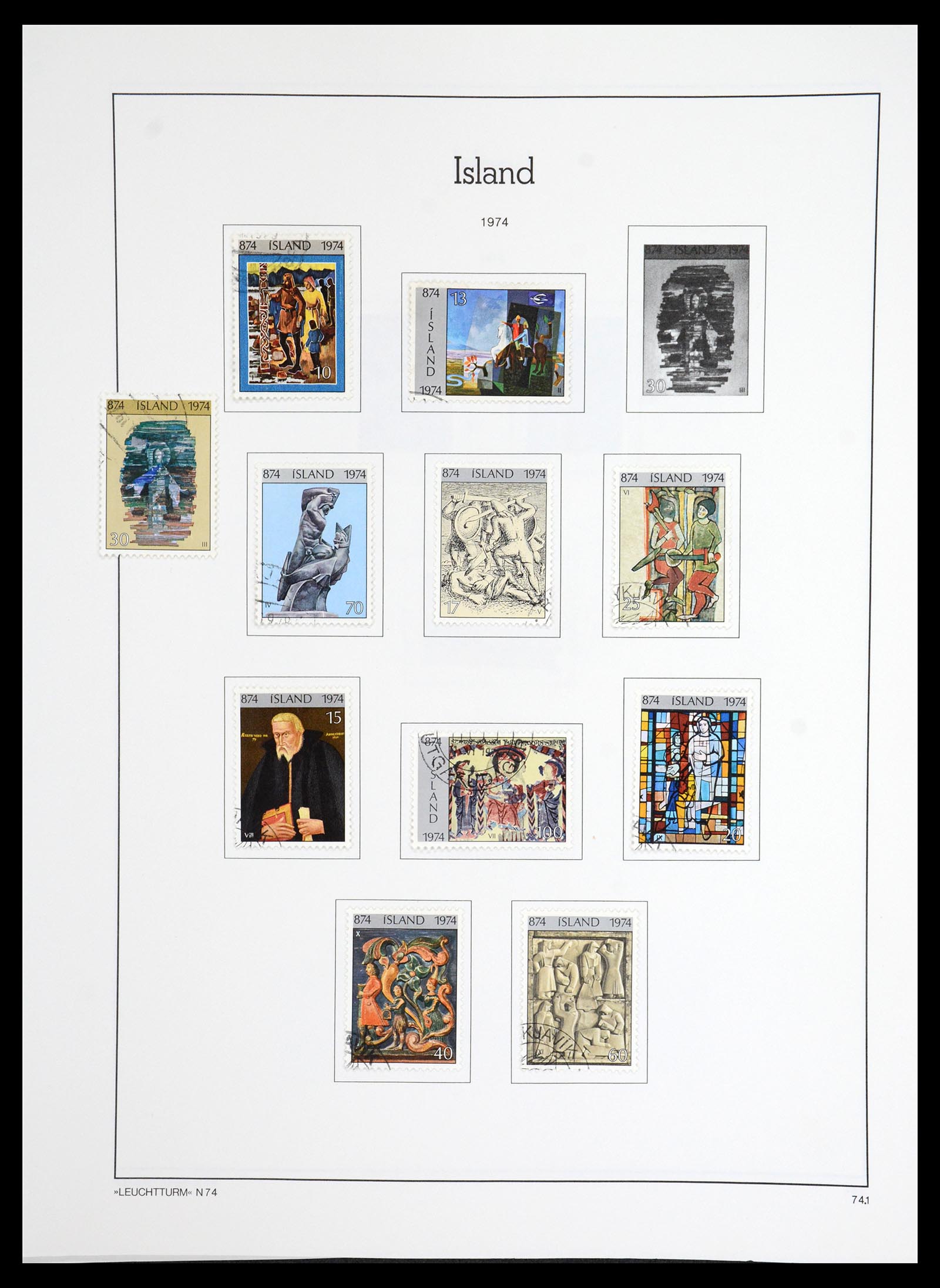 36703 046 - Postzegelverzameling 36703 IJsland 1876-2001.