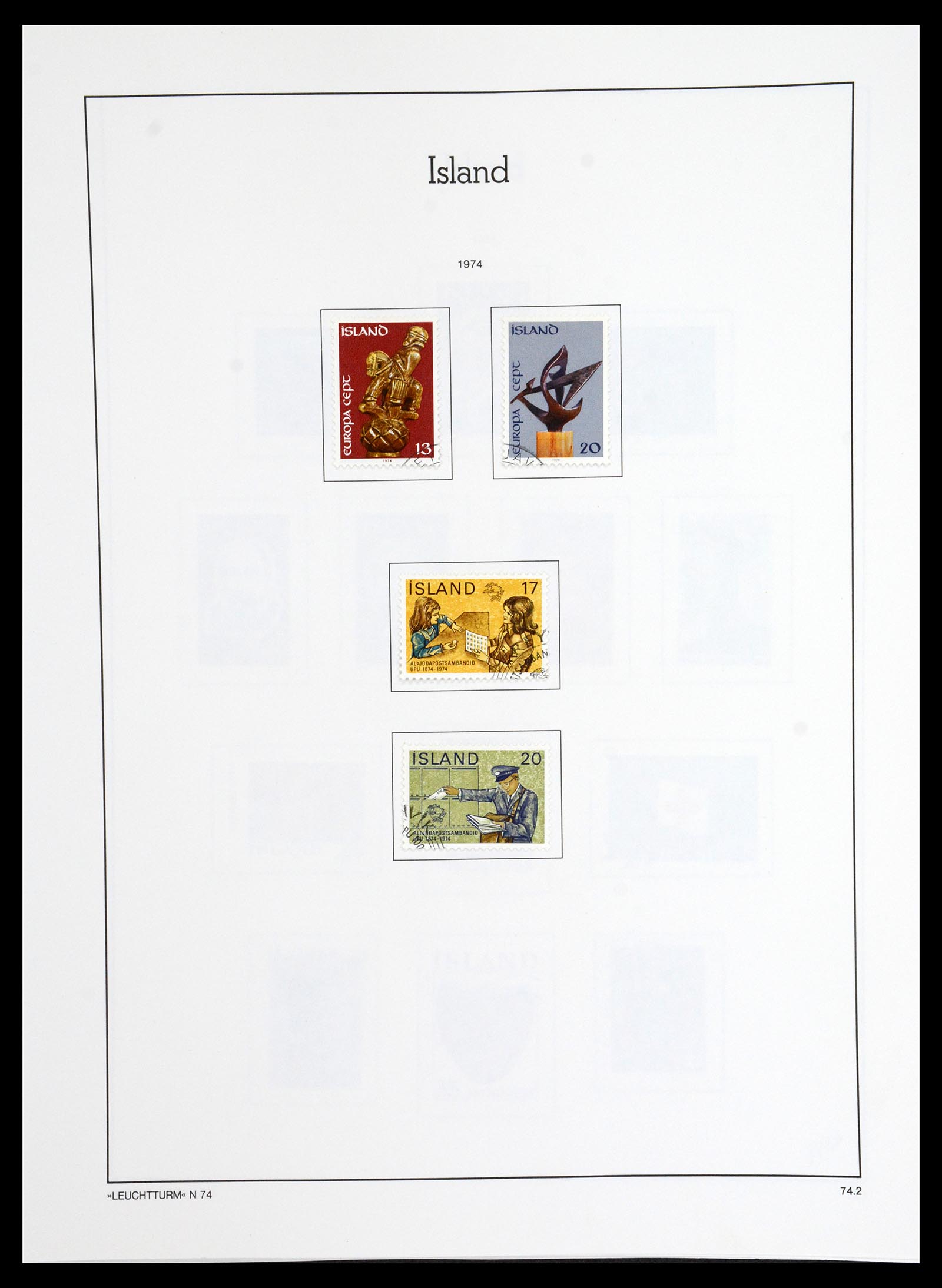 36703 047 - Postzegelverzameling 36703 IJsland 1876-2001.