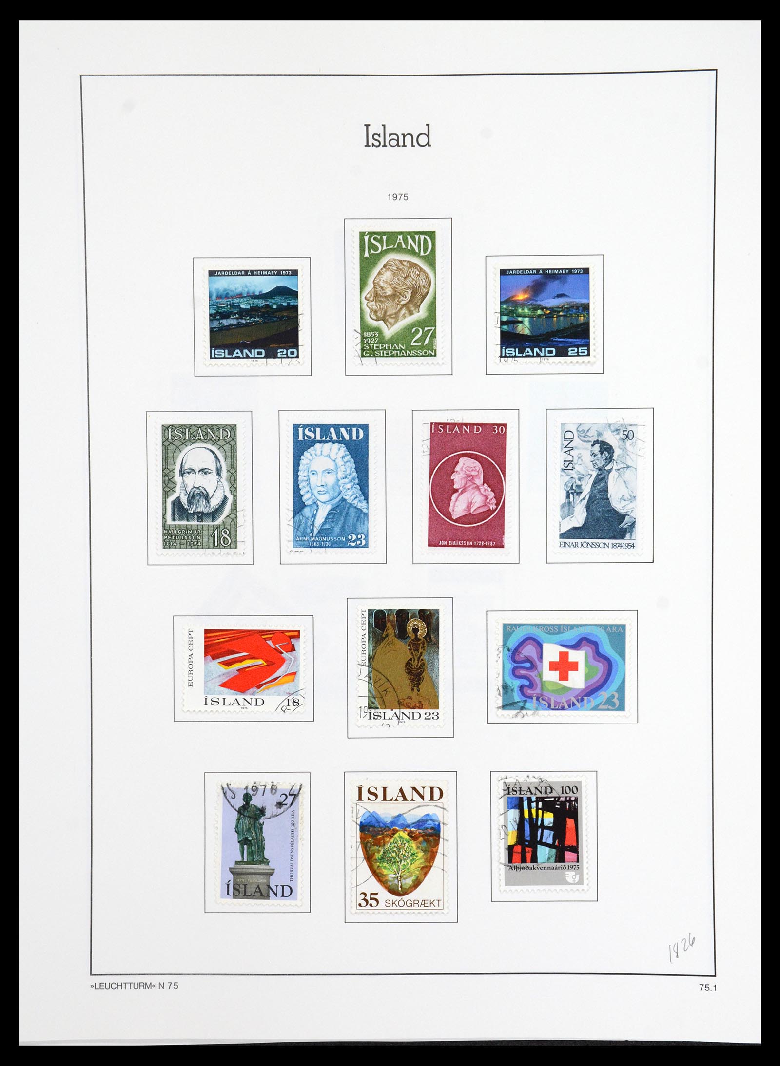 36703 048 - Postzegelverzameling 36703 IJsland 1876-2001.