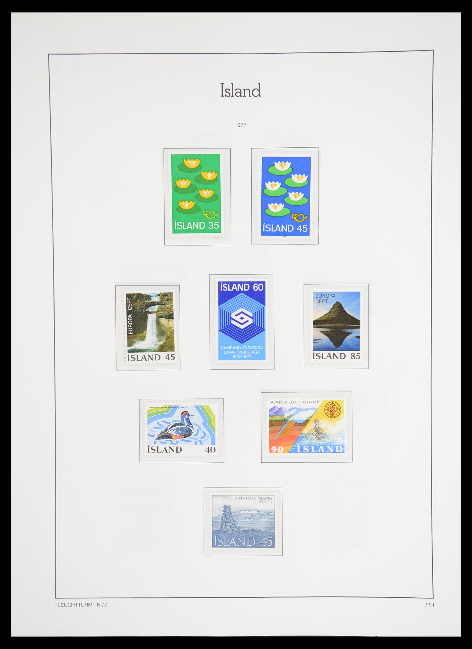 36703 050 - Postzegelverzameling 36703 IJsland 1876-2001.