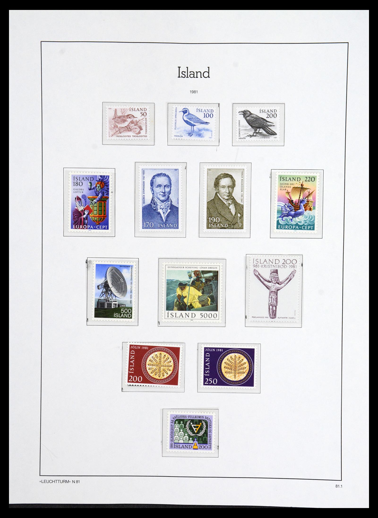 36703 054 - Postzegelverzameling 36703 IJsland 1876-2001.
